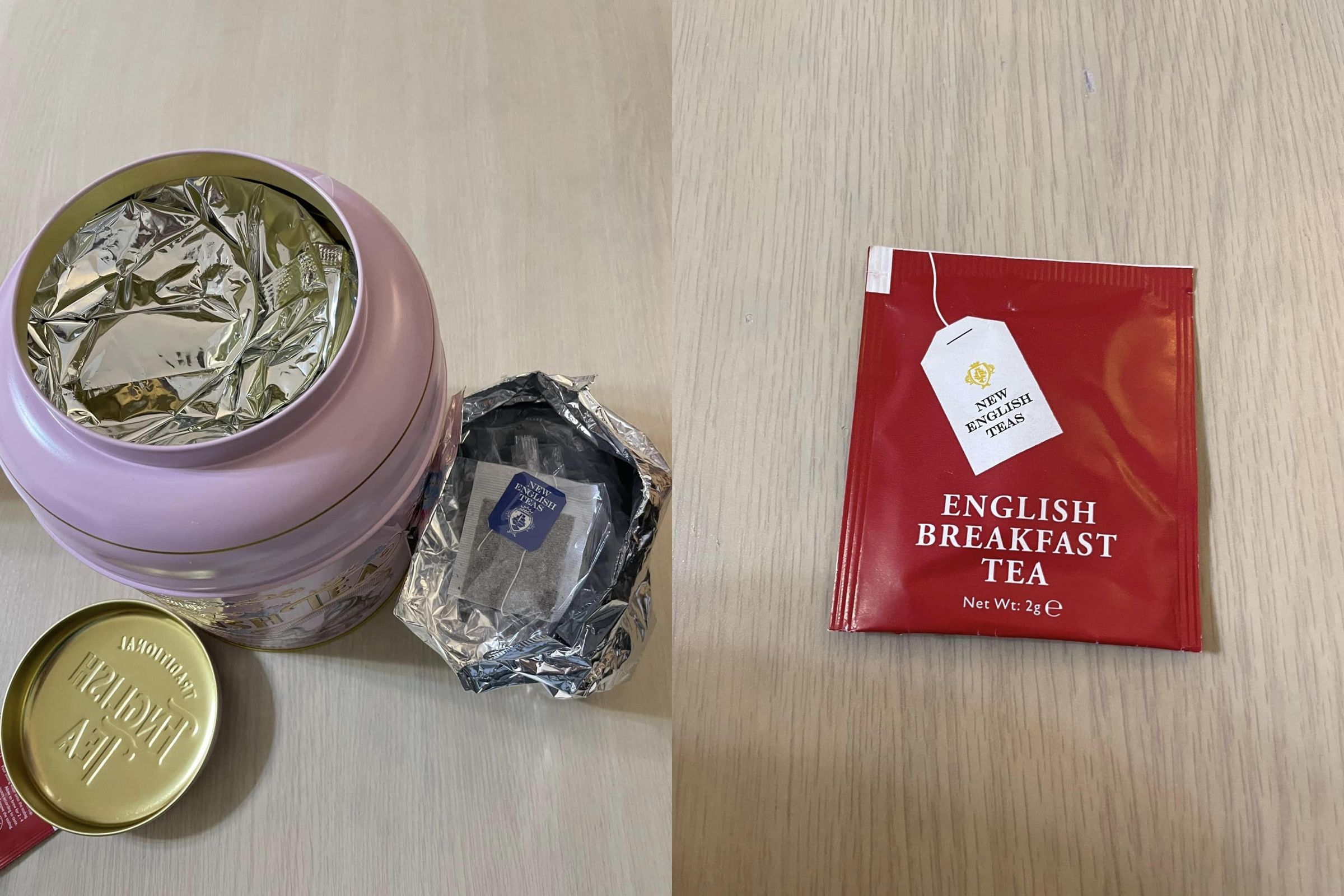 網友發現新款「骨灰罈紅茶」改變包裝，變成使用透明袋、多袋裝在一起。（翻攝臉書社團「Costco好市多 商品經驗老實說」）