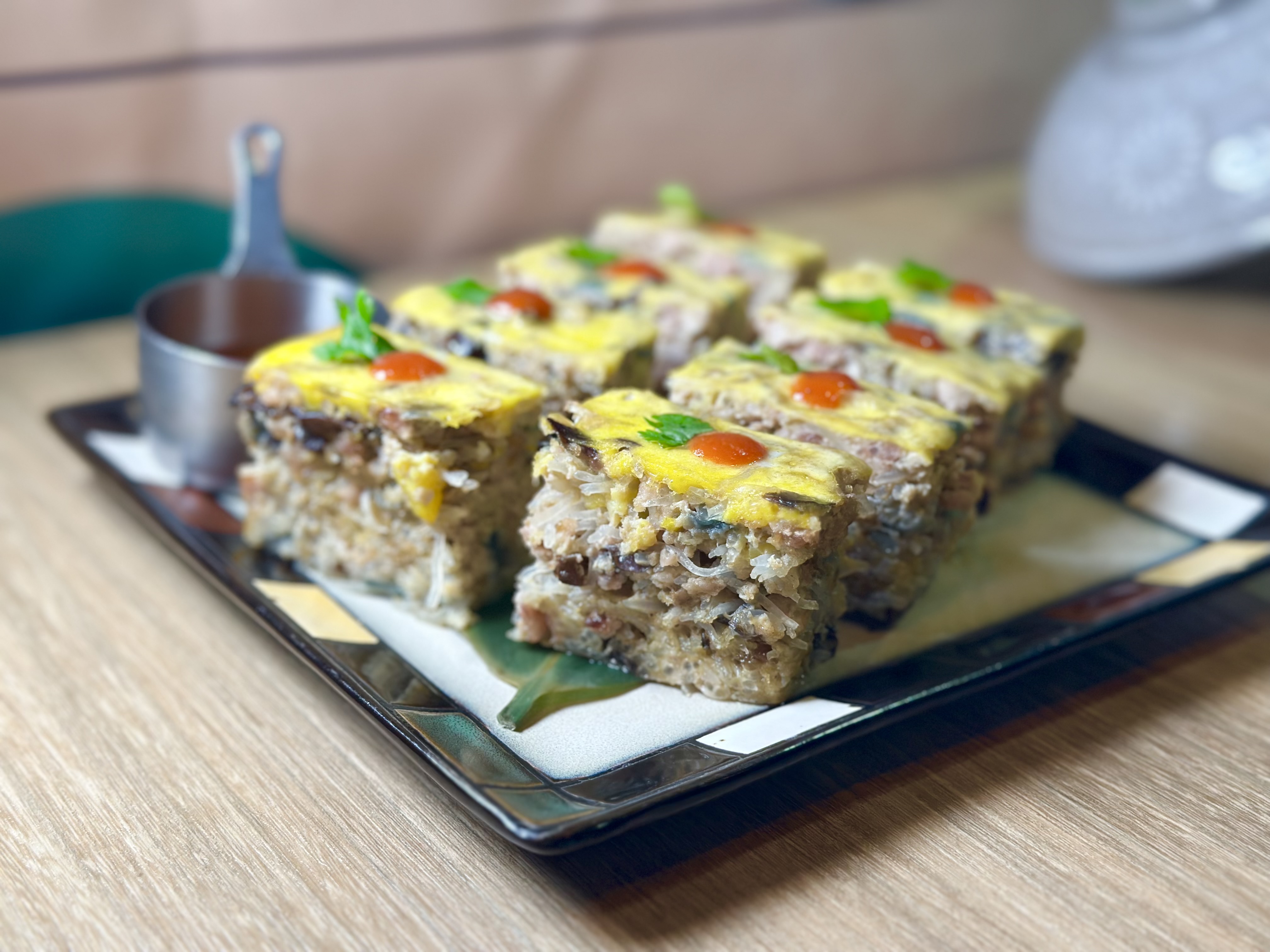 「冬粉豬肉蒸蛋」有瘦肉香氣，口感清爽不油膩。（300元／份）
