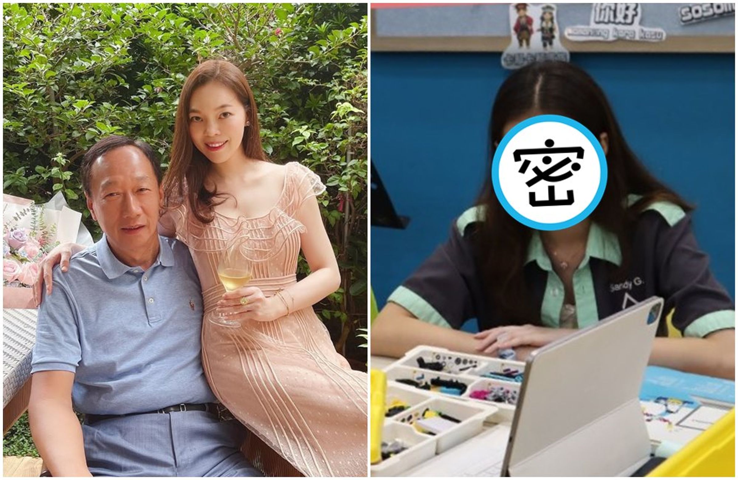 郭台銘和曾馨瑩的大女兒Sandy(右圖)日前到台東當志工。(翻攝曾馨瑩IG)