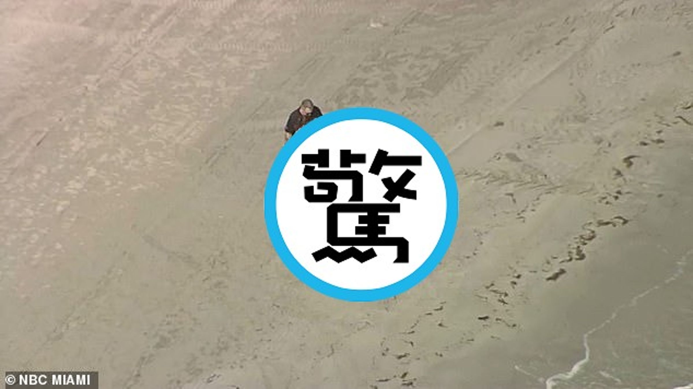 驚悚!佛州海灘沖來一顆浮球,仔細一看是人頭。(翻自《每日郵報》)