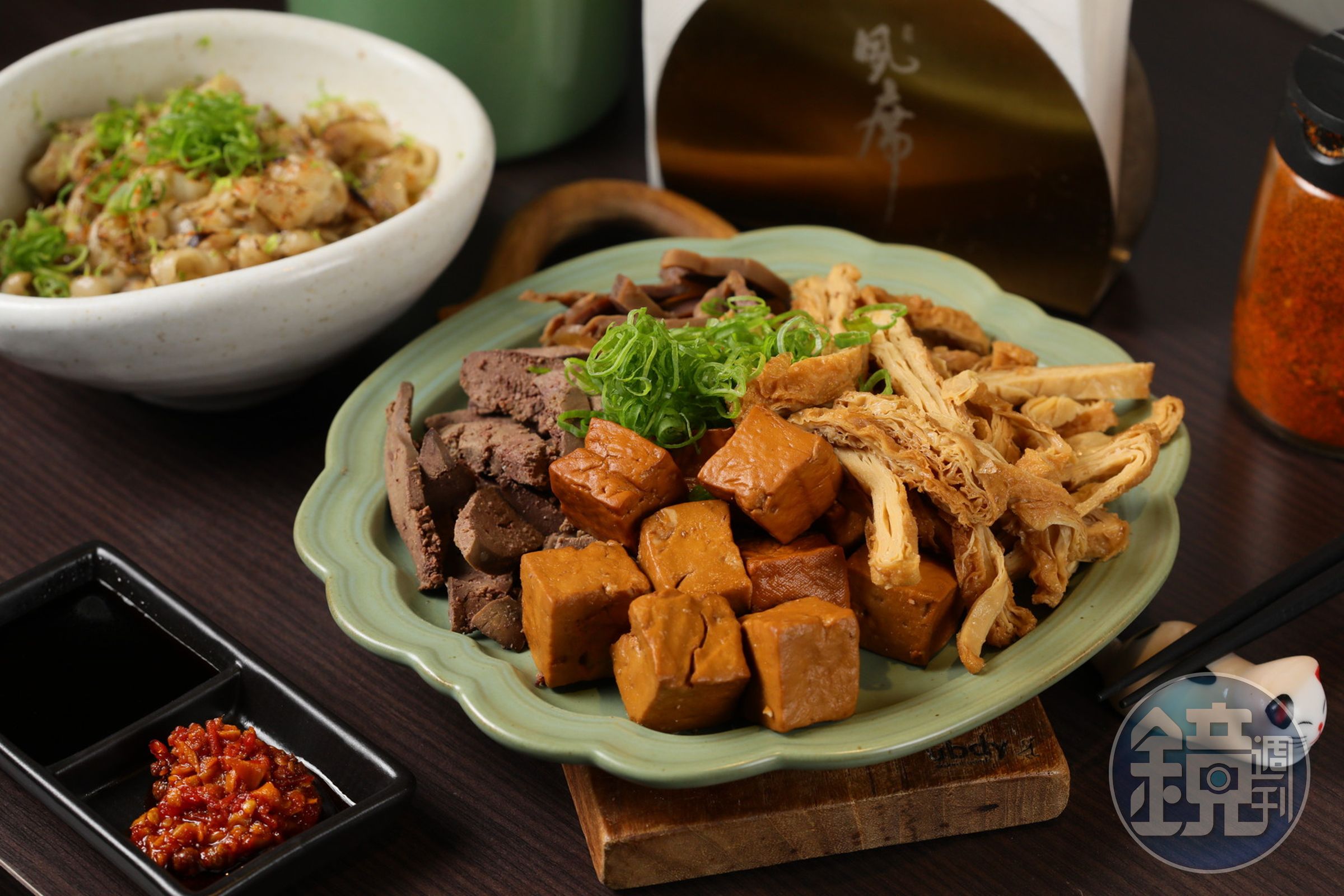 除了上述，還能點到特製滷味拼盤。（200元／份）