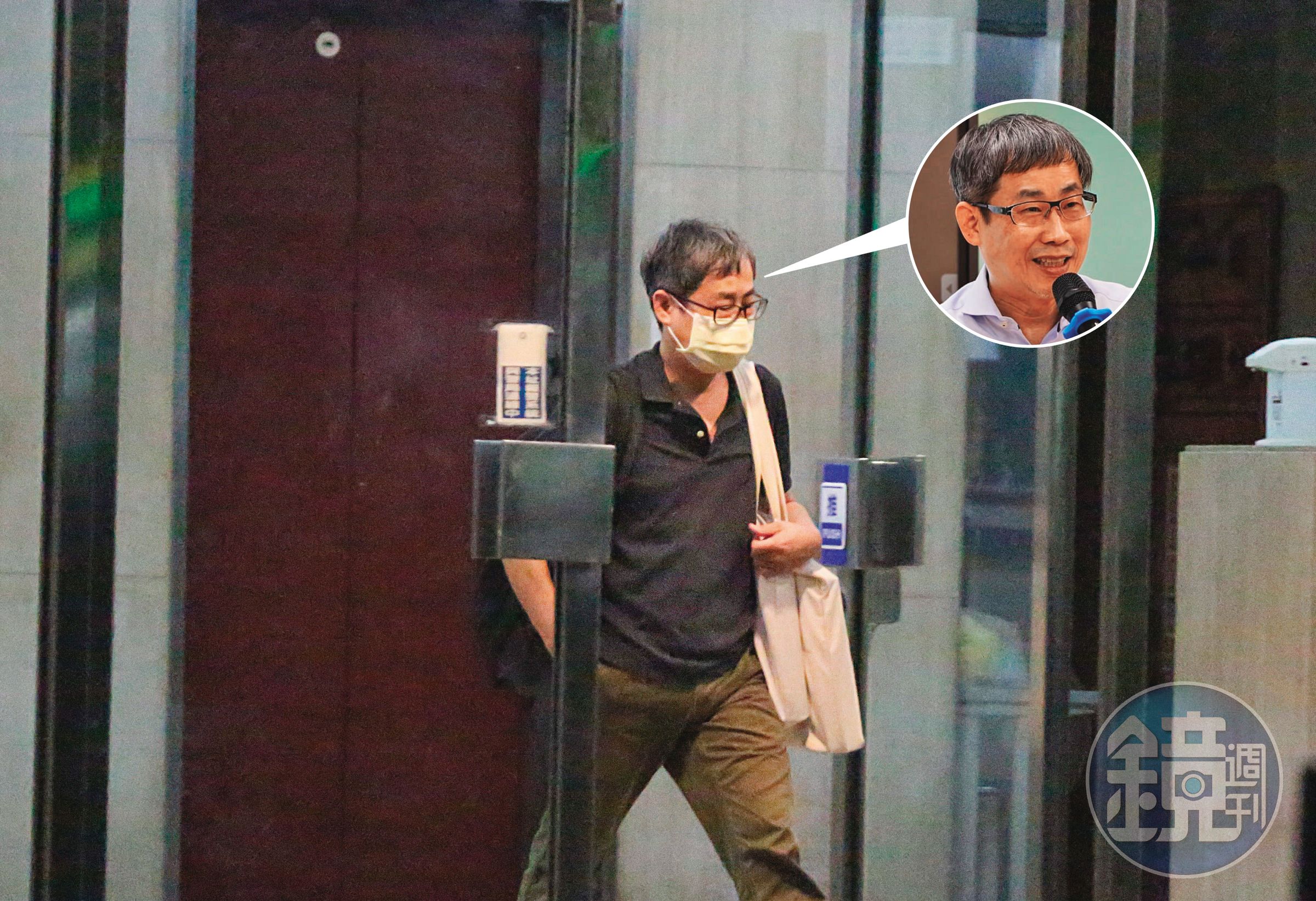 06/29 22:27 張晉源(圖)有最大吹哨者之稱,他與黃國昌成立「揭弊暨吹哨者保護協會」,去年6月與柯文哲及許芷瑜密會後,走出A女住處。