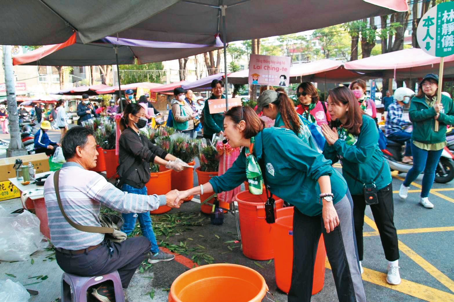 新住民助選團已先後為陳俊宇、林靜儀、謝子涵助選。（翻攝羅美玲臉書）