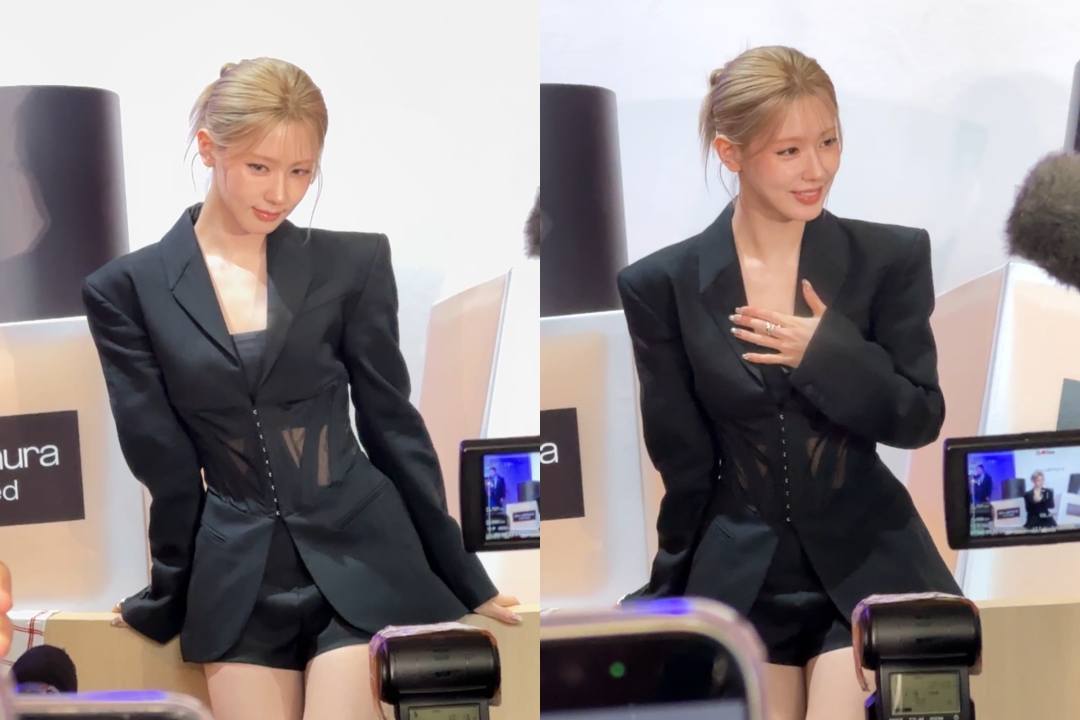 曺薇娟全身都是表情，尤其懂得自己的眼睛魅力。