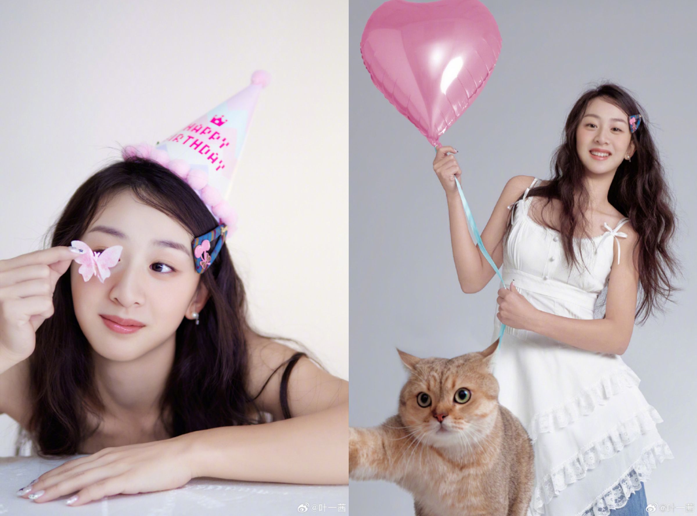 森碟過18歲生日,特別拍攝生日照片。(翻攝微博)