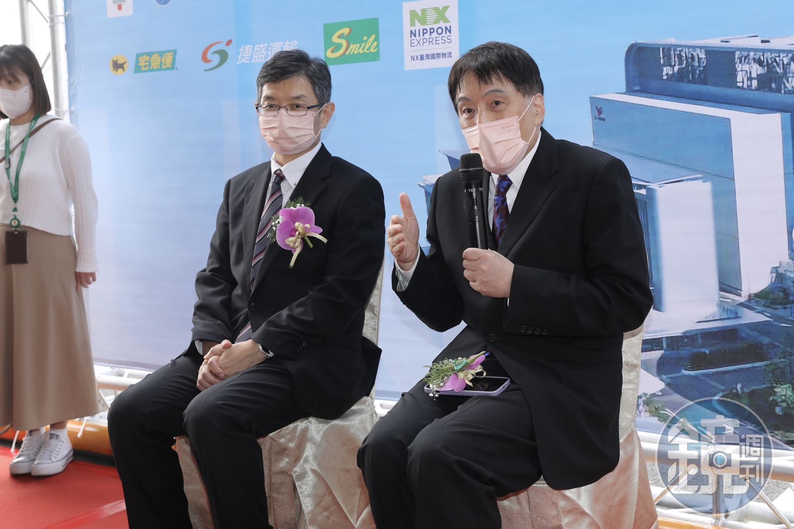 羅智先表示，新市物流園區服務自家公司，以及周邊科技業者，不排除將此也納入事業一環。