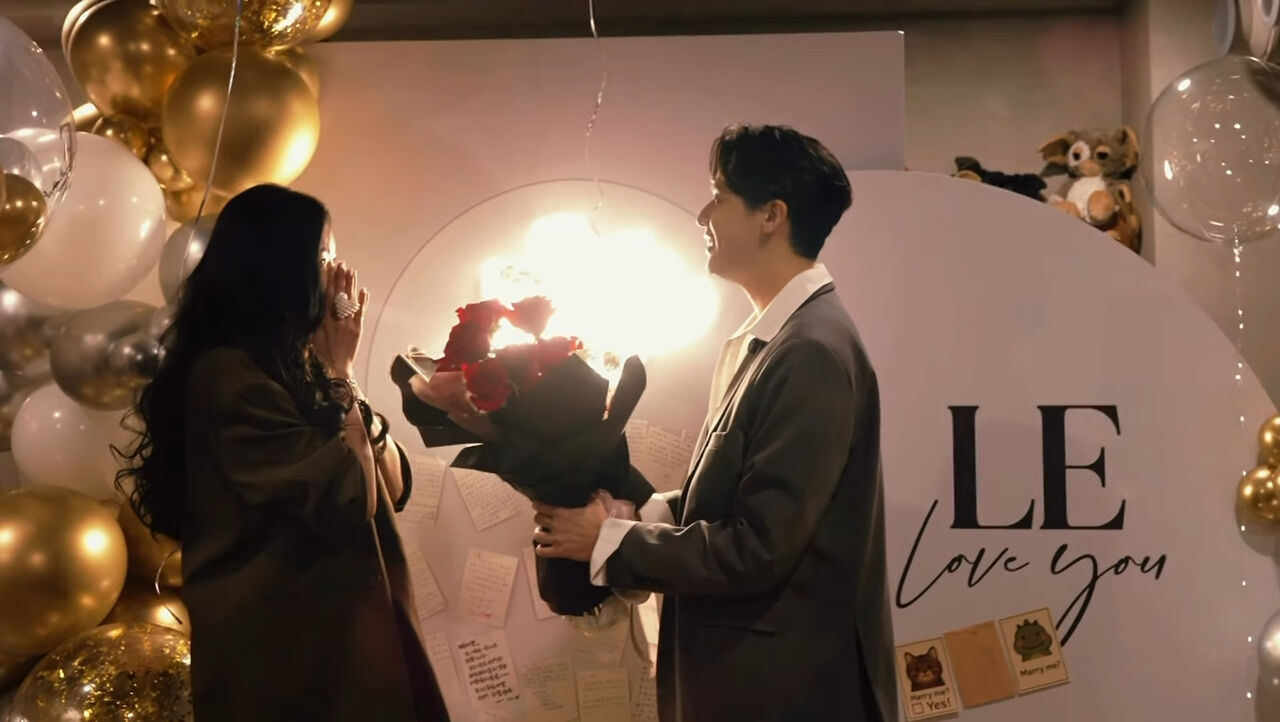 許允樂昨公開求婚珍貴影像。（翻攝自IG）