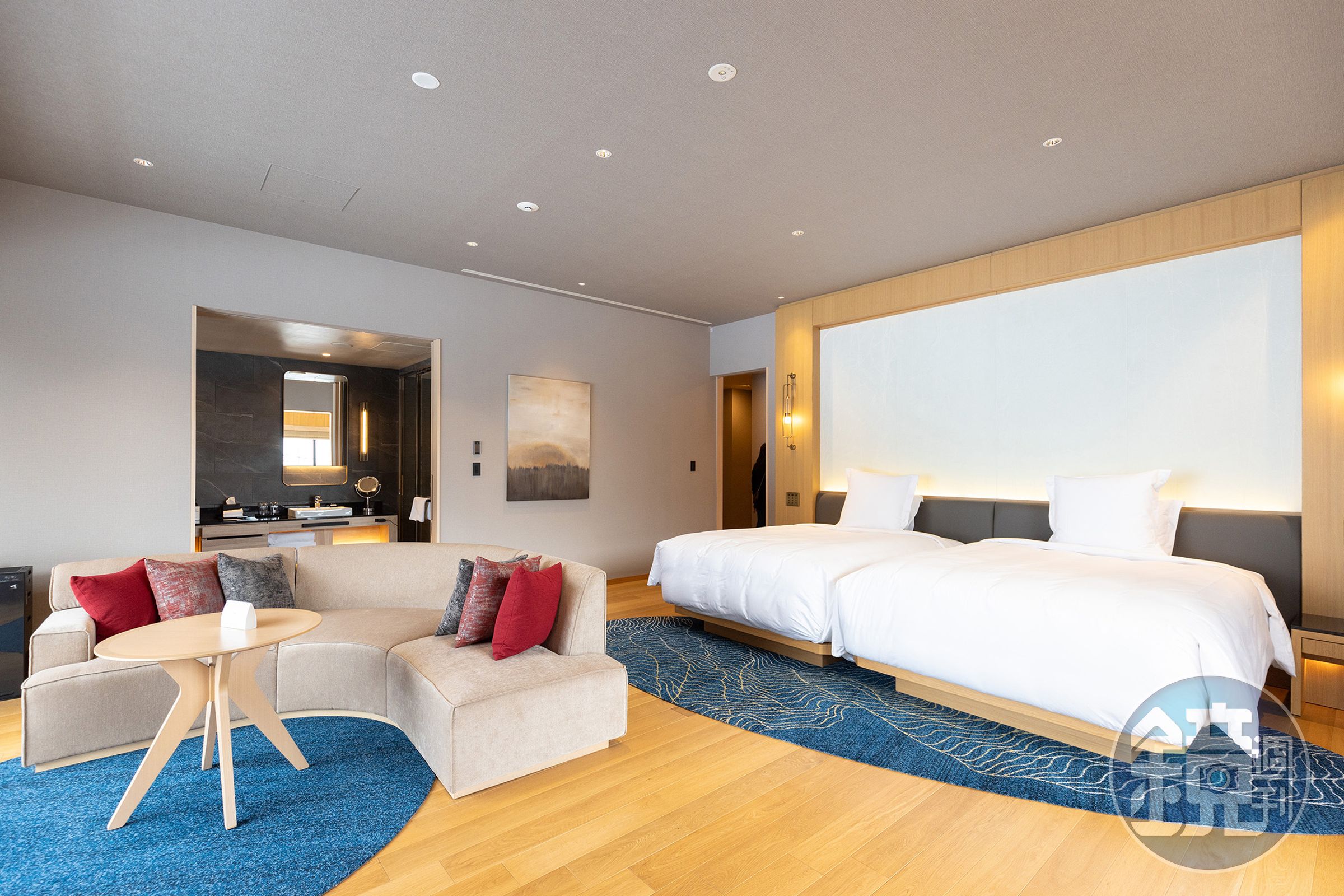洲際酒店的「Presidential Suite」為日本東北最大的總統套房,臥室配備兩張超大床、沙發、更衣間及衛浴。
