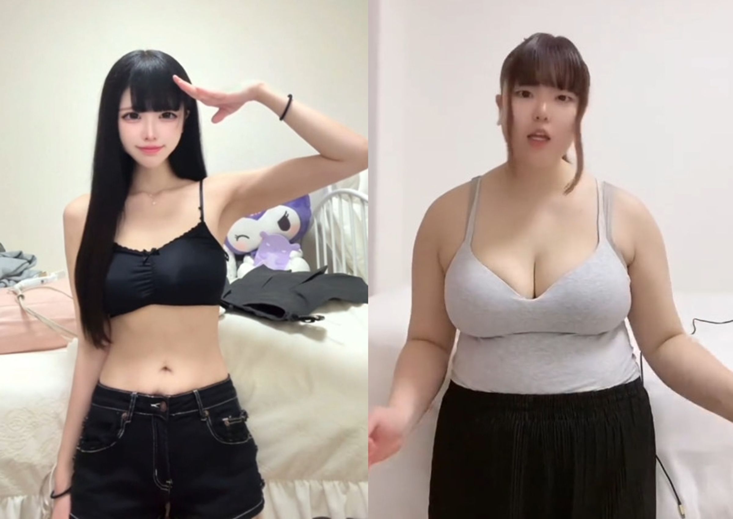  rori0714大方承認自己透過整型與減肥，成功讓自己變漂亮。（翻攝抖音@rori0714）