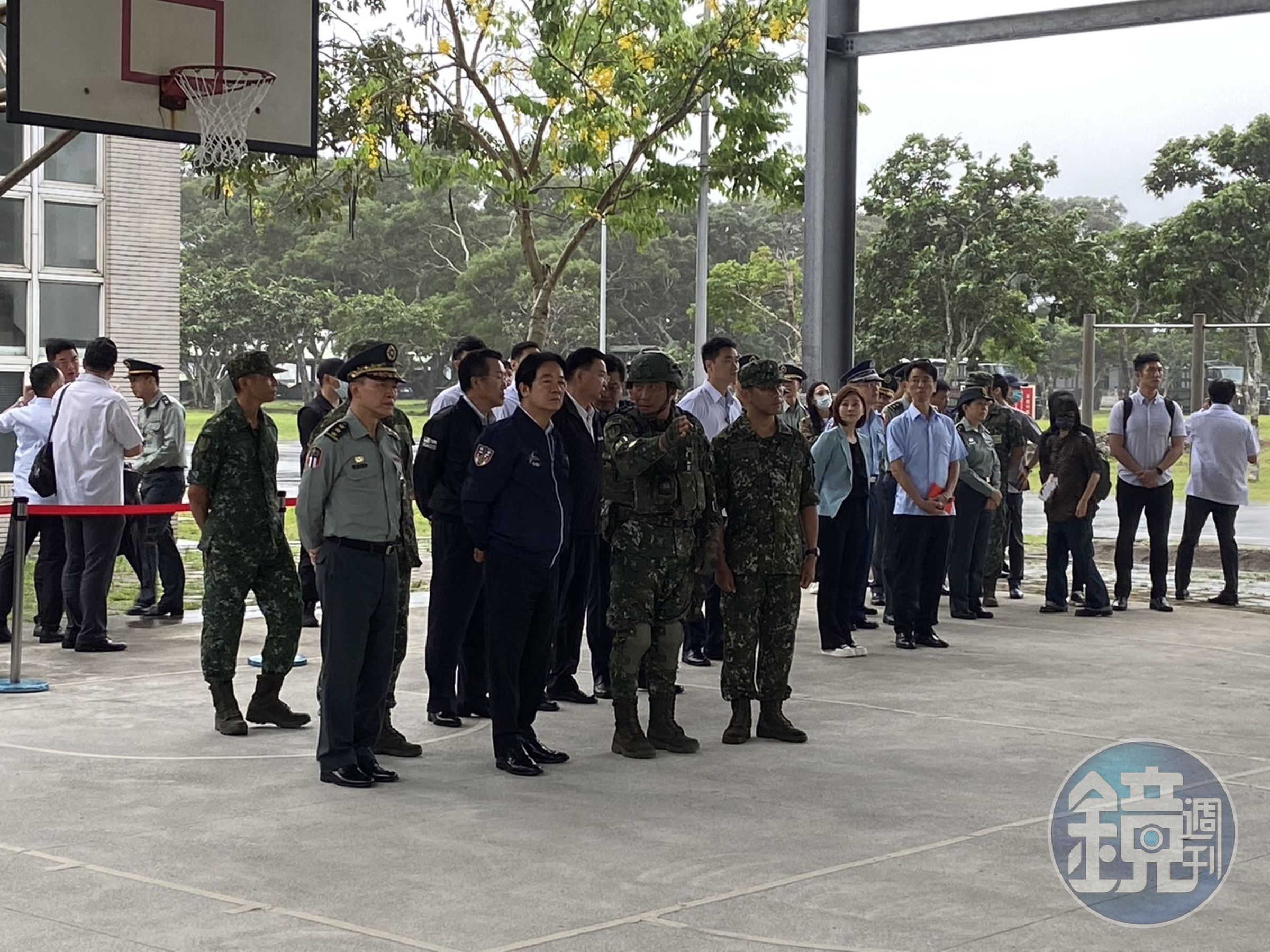 賴清德到花蓮視察陸軍混砲營。