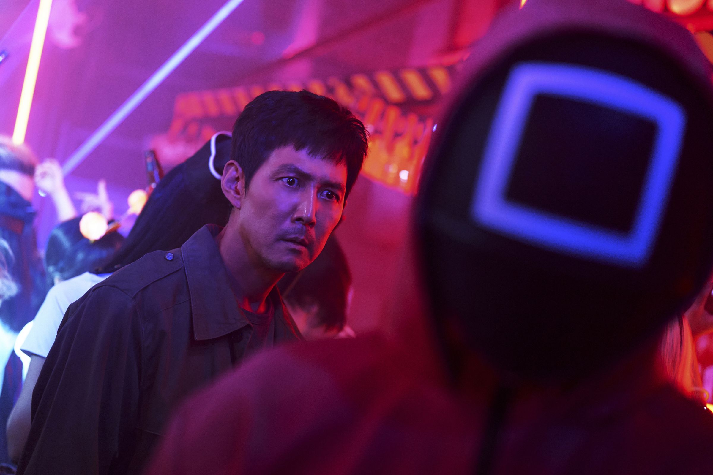 李政宰與遊戲蒙面人又見面了,這次關卡是否升級令人好奇!(Netflix提供)