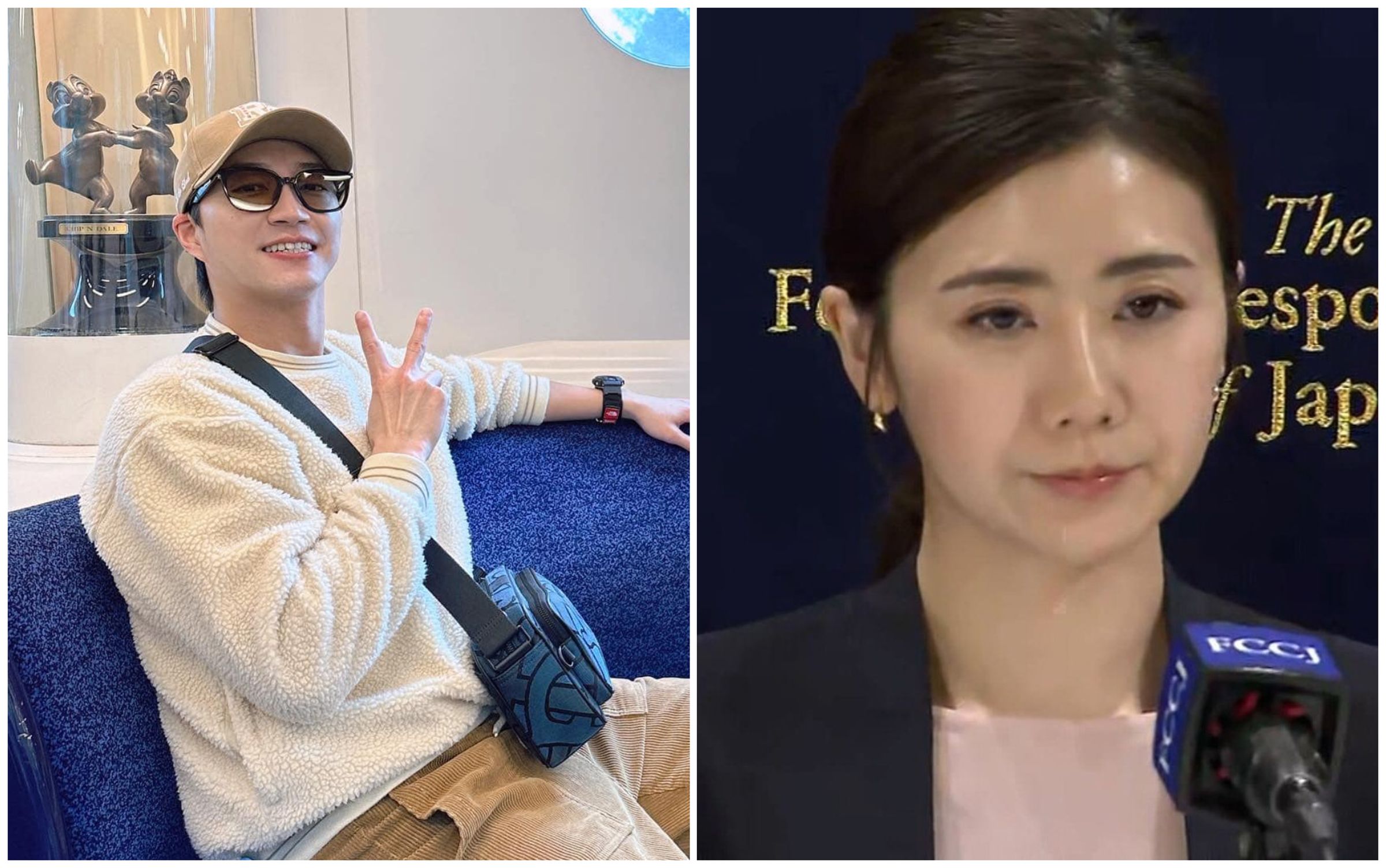福原愛(右)與江宏傑(左)達成和解,跨國官司終於落幕。(翻攝X、江宏傑臉書)