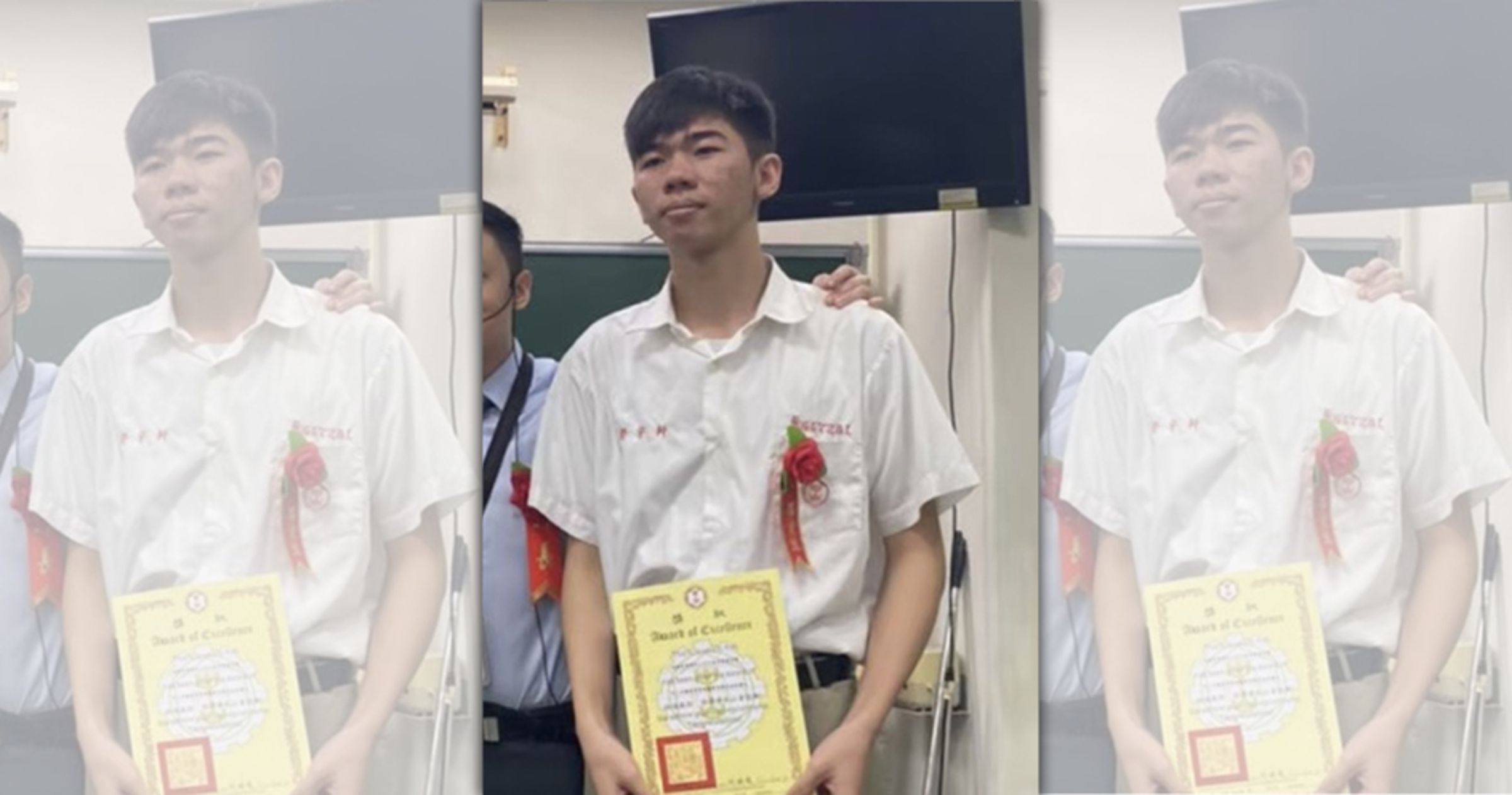 一名今年剛畢業的男大生郭宇軒8月底至上海旅遊失聯至今,家屬心急上網尋人。(翻攝畫面)