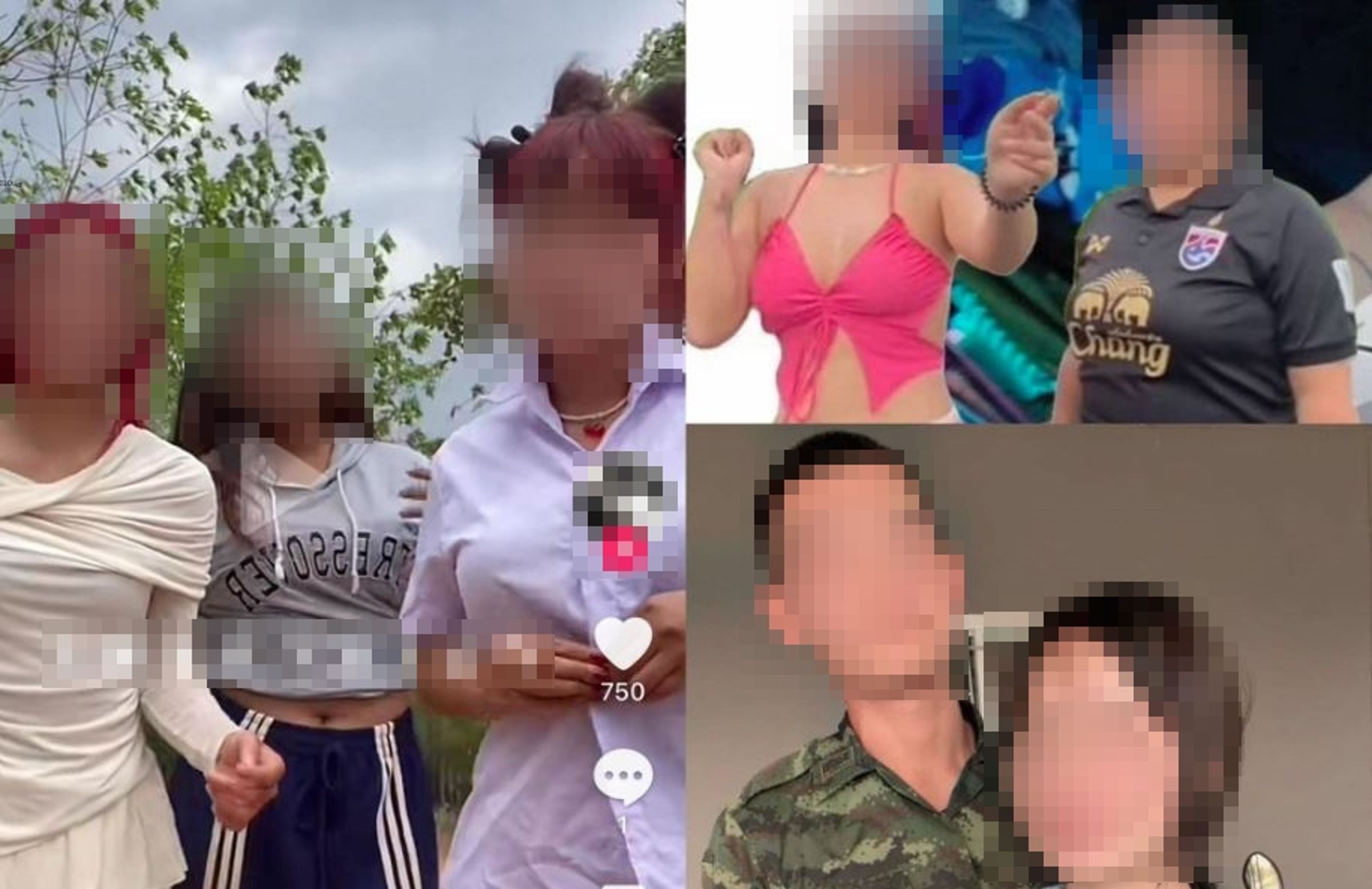 1名34歲的母親涉嫌與其9名子女一同製作並販售不雅影片,其中參與者年齡最小僅10歲。(翻攝自ท่านเปา FB)