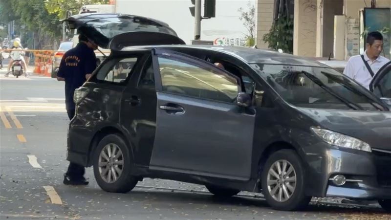 台中法院附近發生槍擊事件，經調查指出雙方為毒品交易發生糾紛。（翻攝畫面）