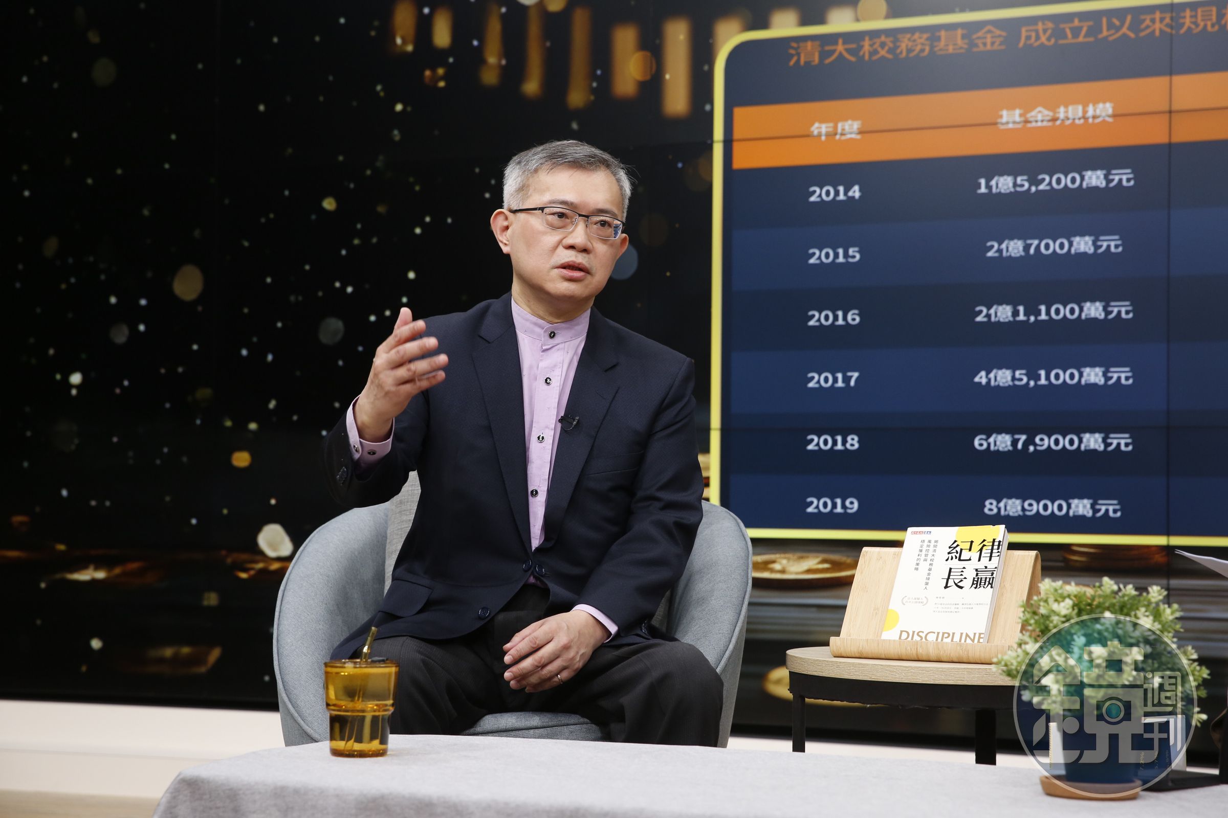 清大校務基金操盤人林哲群說,從ETF起步、再逐步擴增至個股,是獲利原因。