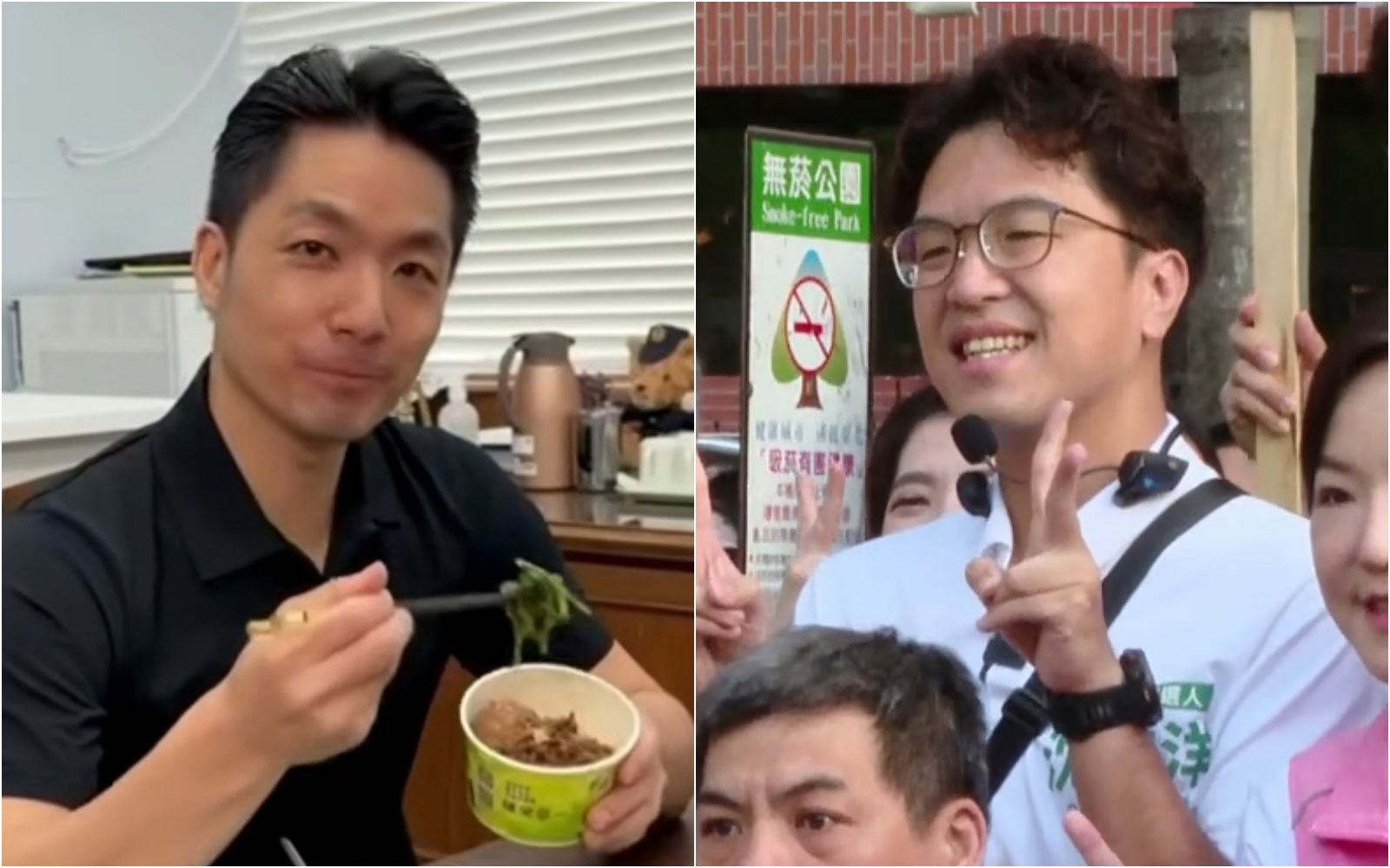 鬍鬚張少東站台力挺蔣萬安「藍營狂吃表支持」 沈伯洋也說滿好吃:挺誰是個人的自由