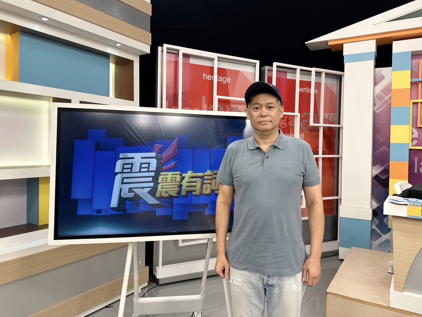 汪建民錄影分享罹癌心境。（高點提供）