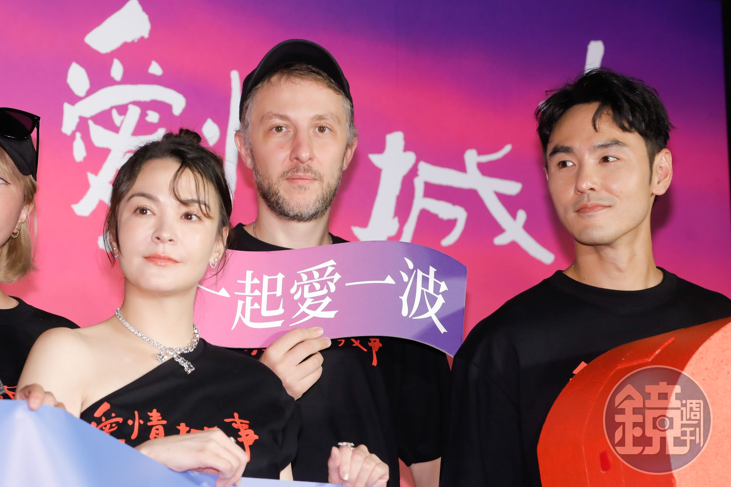 與法國導演合作、講英語對白,對手演員也是法國人,張榕容認與導演哈希德阿米的合作「非常硬」。