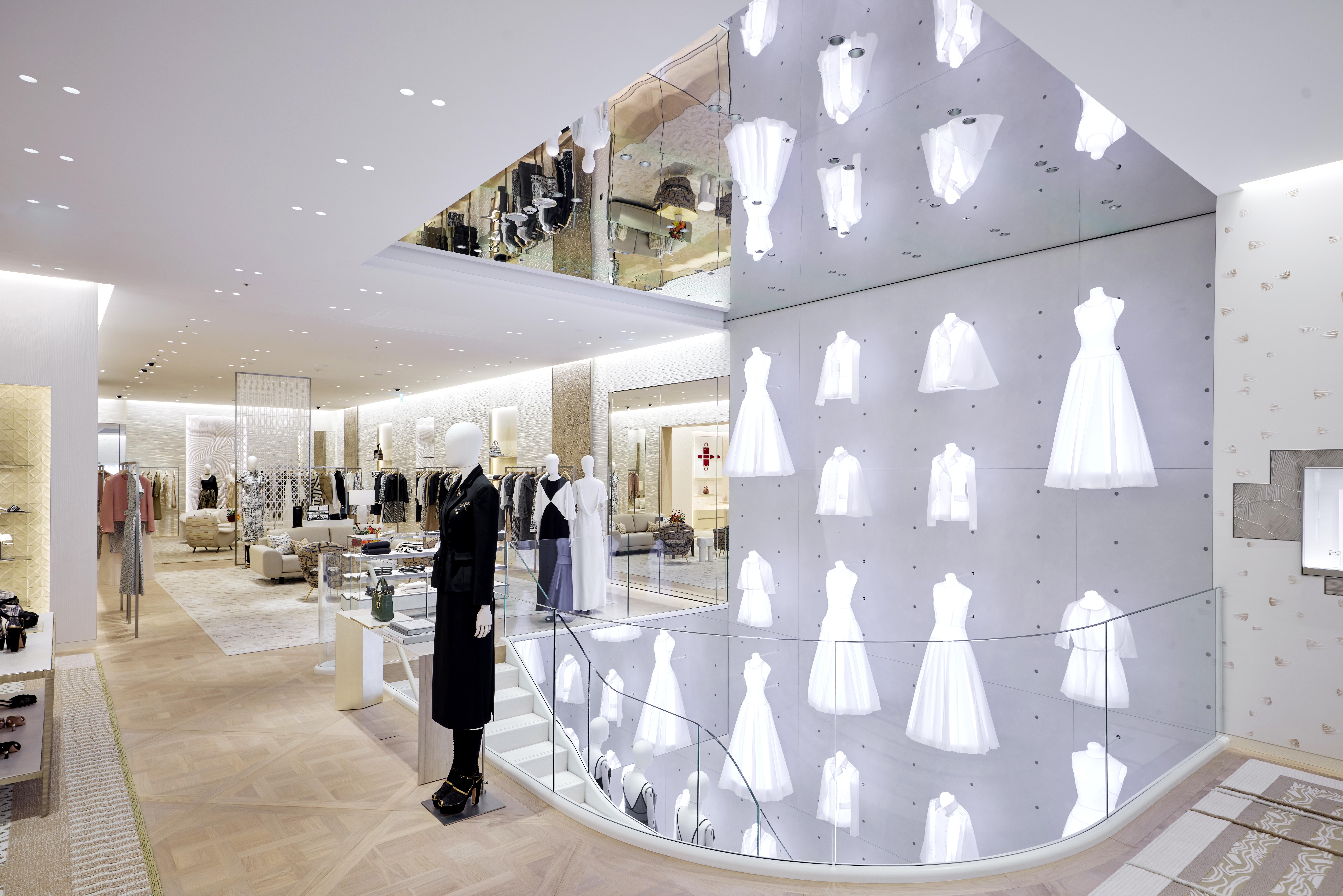 DIOR新光三越DIAMOND TOWERS專賣店空景照。（迪奧提供）