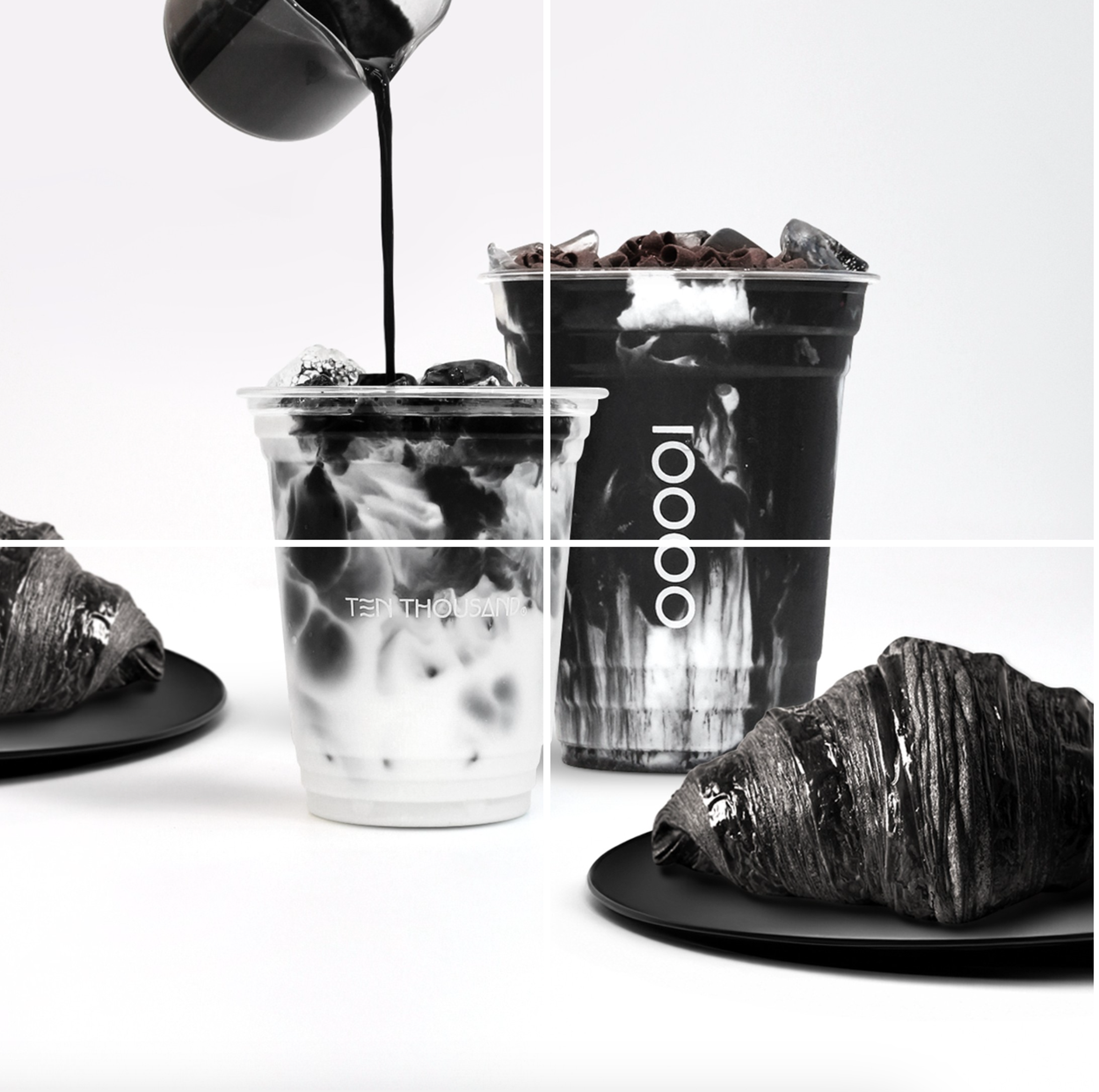 英國東倫敦時尚品牌ALLSAINTS與TEN THOUSAND COFFEE跨界聯名。（翻攝自TEN THOUSAND COFFEE IG）