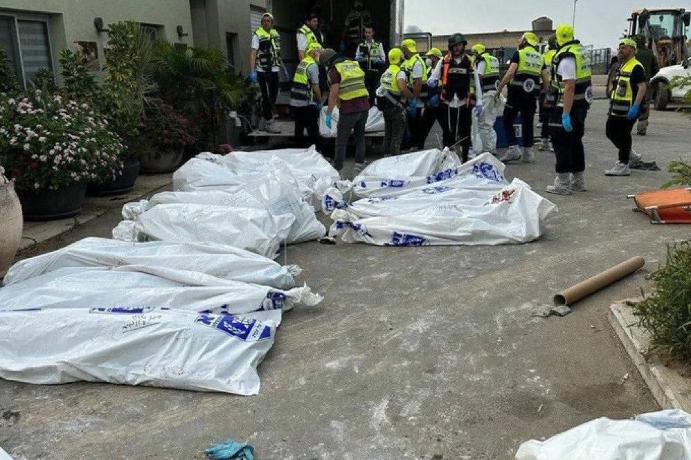 鄰近加薩邊境的以色列貝里（Be'eri），7日清晨遭哈瑪斯武裝份子血洗屠殺。（翻攝自X @Israel）