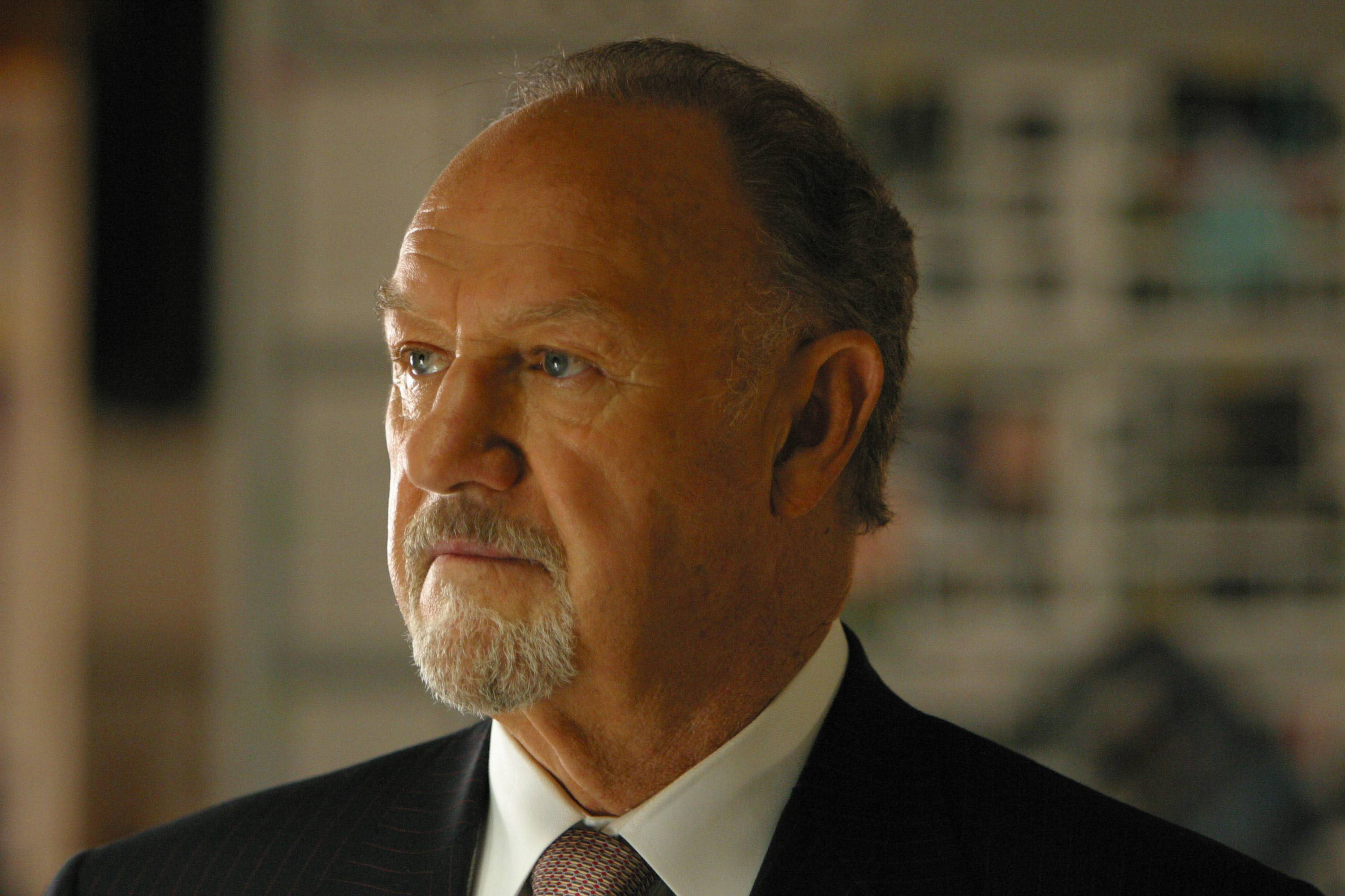 金哈克曼在電影《失控的陪審團》，這是他倒數第2部電影。（東方IC）