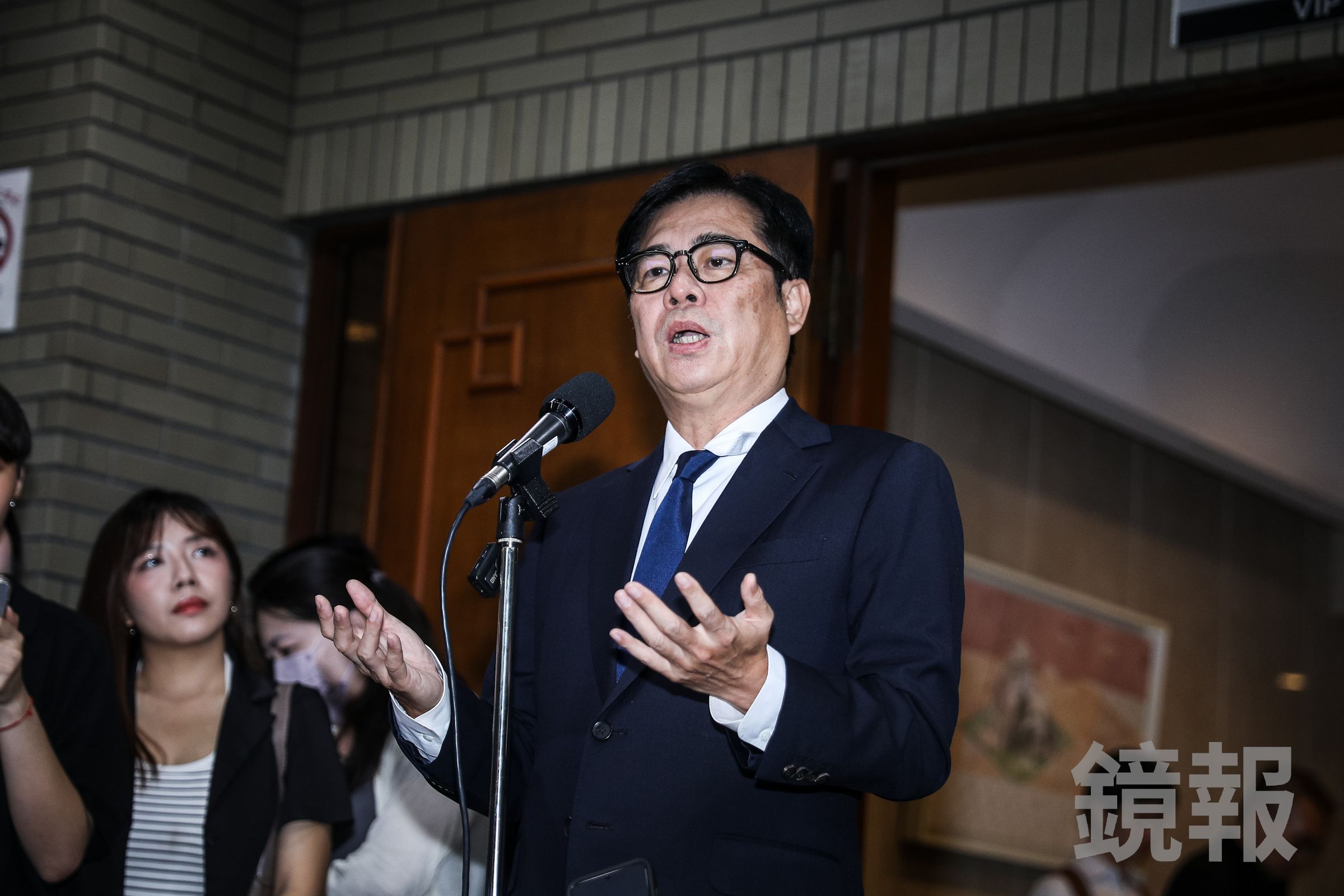 陳其邁痛批中聯油脂惡質、無良,就該讓它倒。(鏡報李智為)
