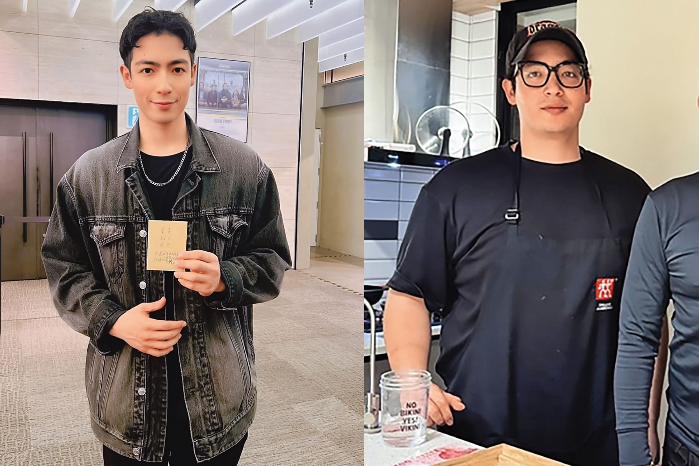 黃雅珉兒子Jerom半年甩肉快40公斤，毅力驚人。去年Jerom因為在廚房工作拚命吃，結果身材胖到120公斤。（黃雅珉提供）