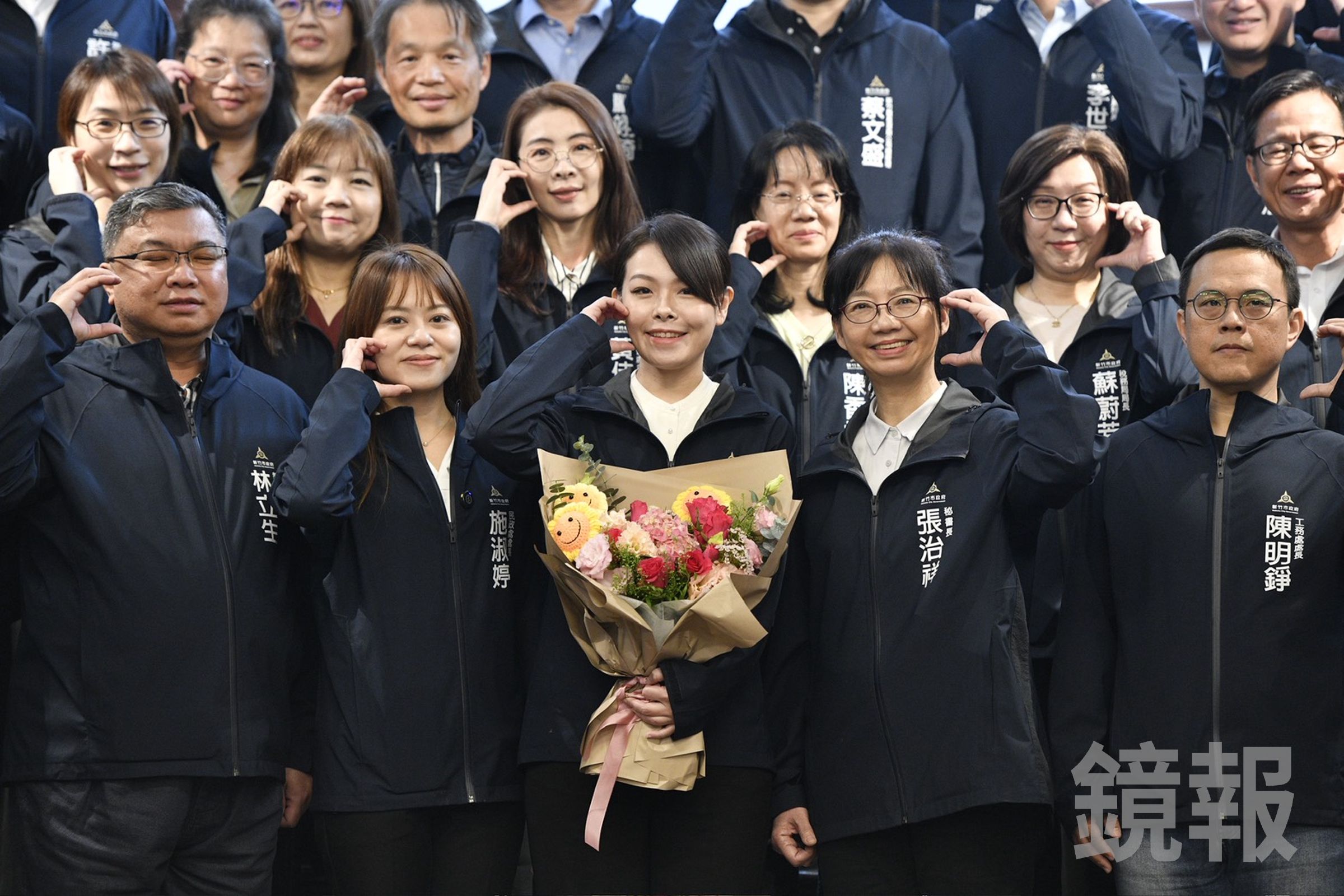 新竹市長高虹安，今（18日）日上午正式回到新竹市政府辦理復職手續。（鏡報李智為攝）