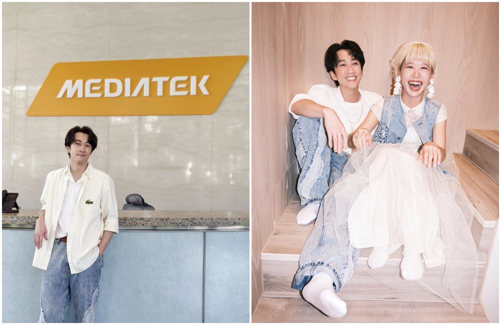 陳漢典到聯發科演講，Lulu被讚旺夫。（翻攝陳漢典臉書）