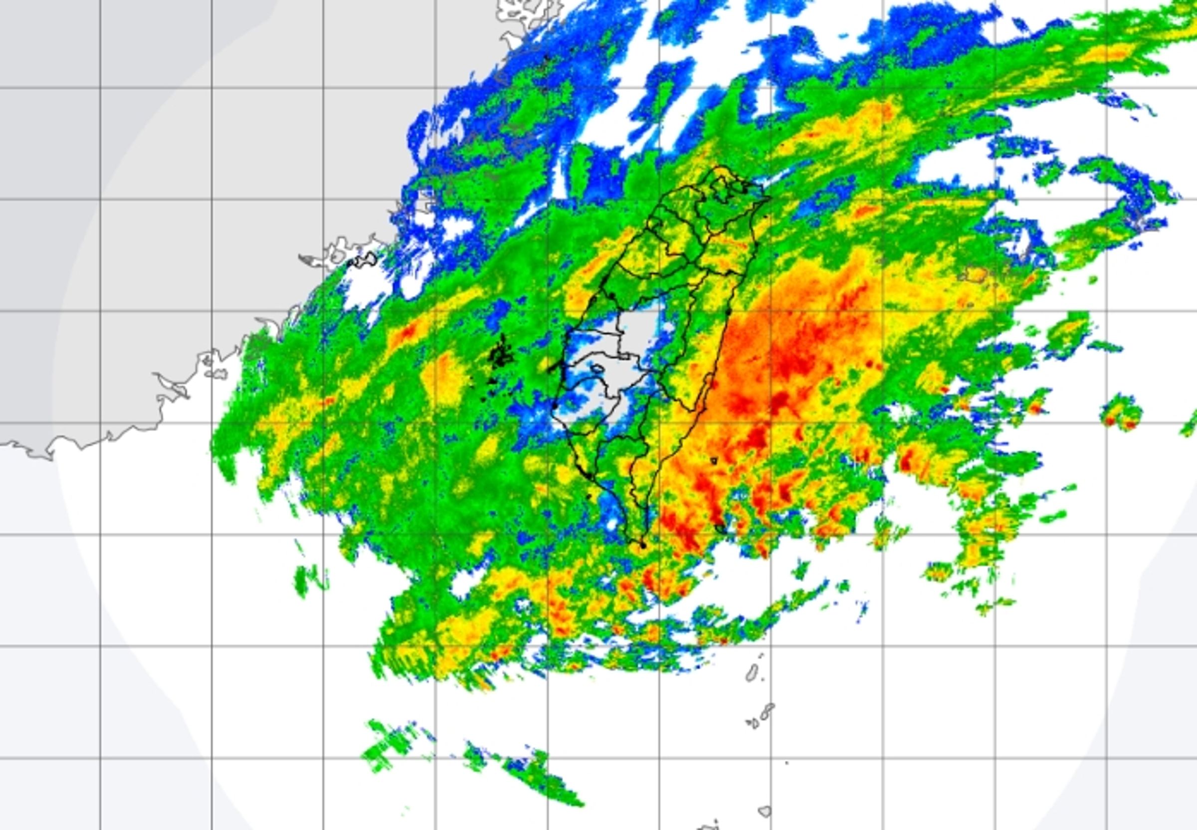 颱風「鳳凰」來勢洶洶，北台灣將降下驚人雨量。（翻攝自中央氣象署官網）