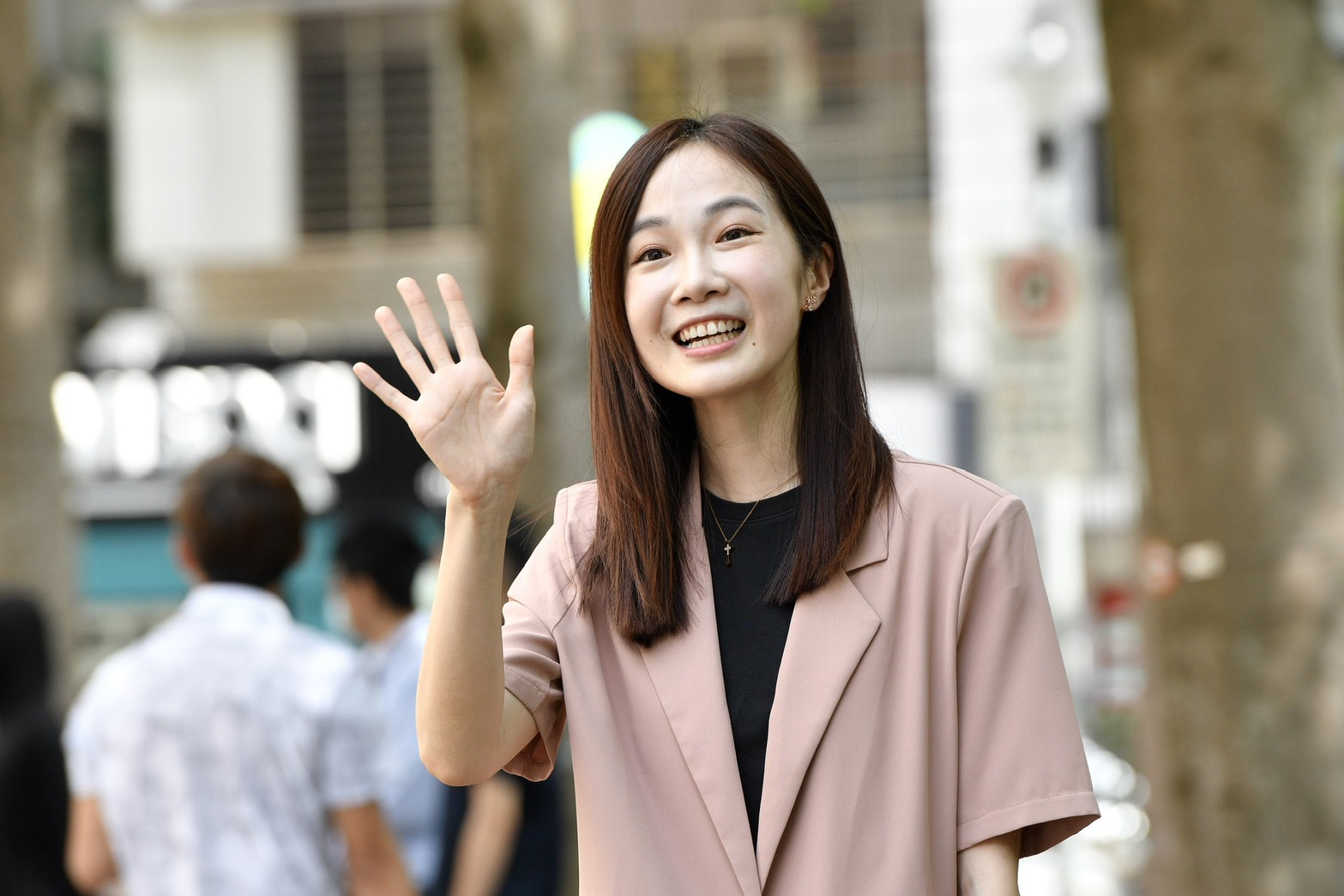 無黨籍台中市議員參選人「寶寶」楊寶楨開嗆黃國昌。(鏡報李智為)