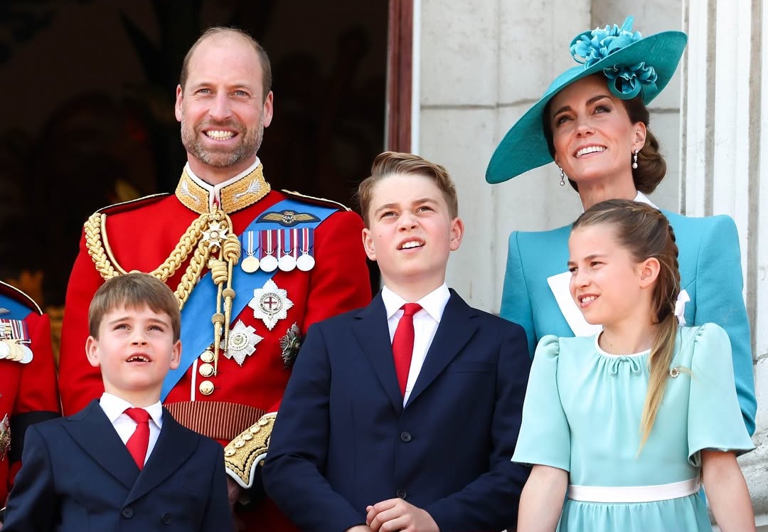威廉王子和凱特王妃育有3名子女，喬治王子、夏綠蒂公主和路易王子。（翻攝princeandprincessofwales IG）
