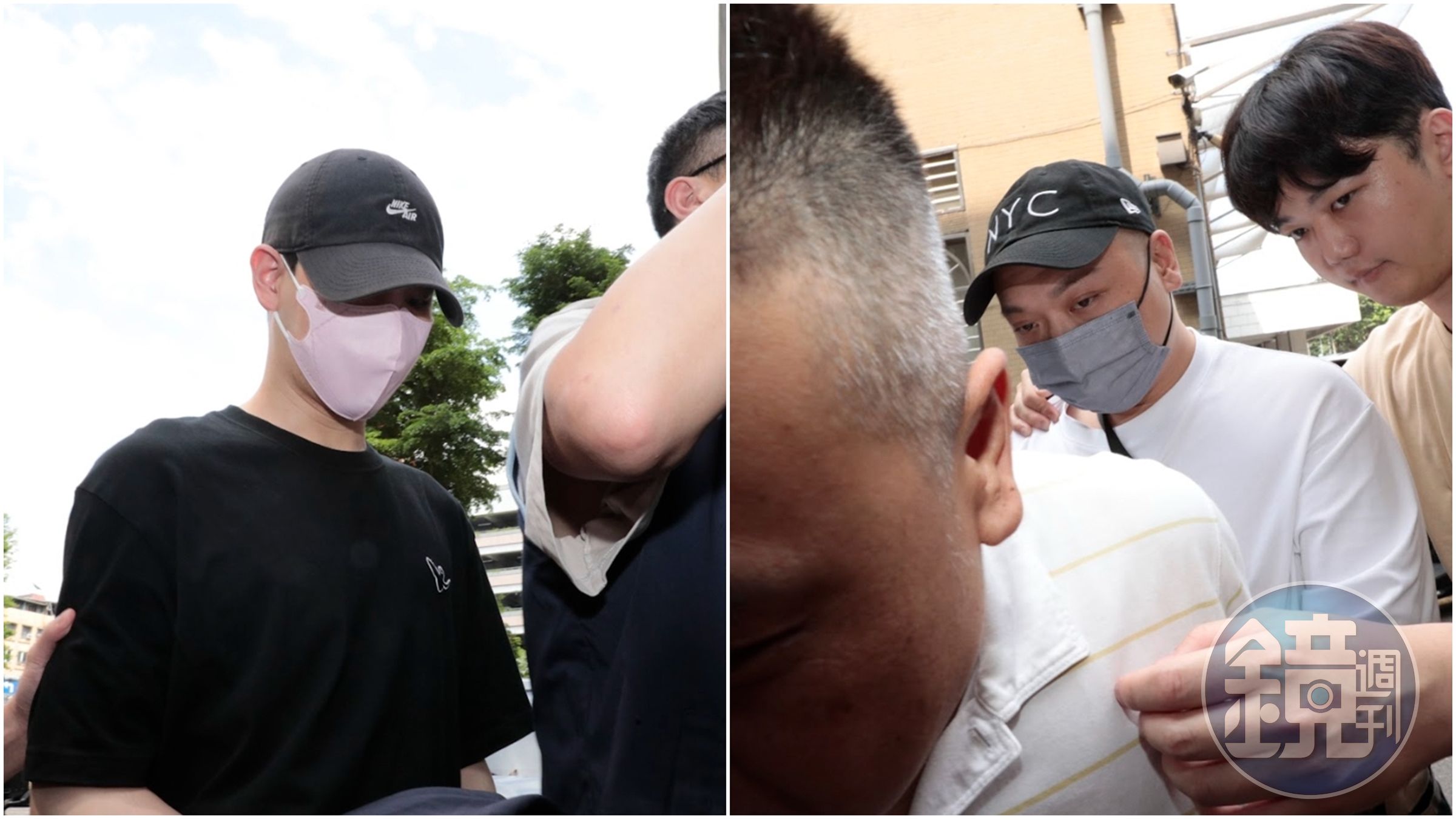 黃博石、阿虎因涉嫌逃兵役，移送新北地檢署複訊後陸續交保。