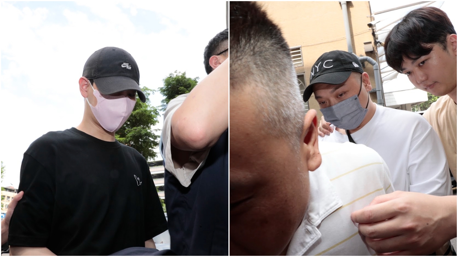 黃博石、阿虎因涉嫌逃兵役，移送新北地檢署複訊後陸續交保。