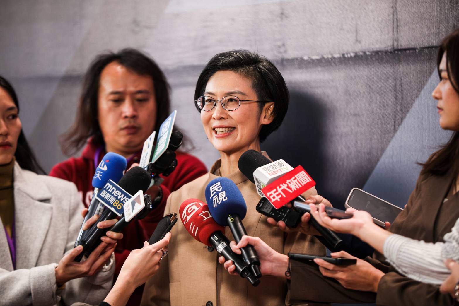 林岱樺強調尊重初選結果,全力支持黨的提名人。(鏡報鄒保祥)