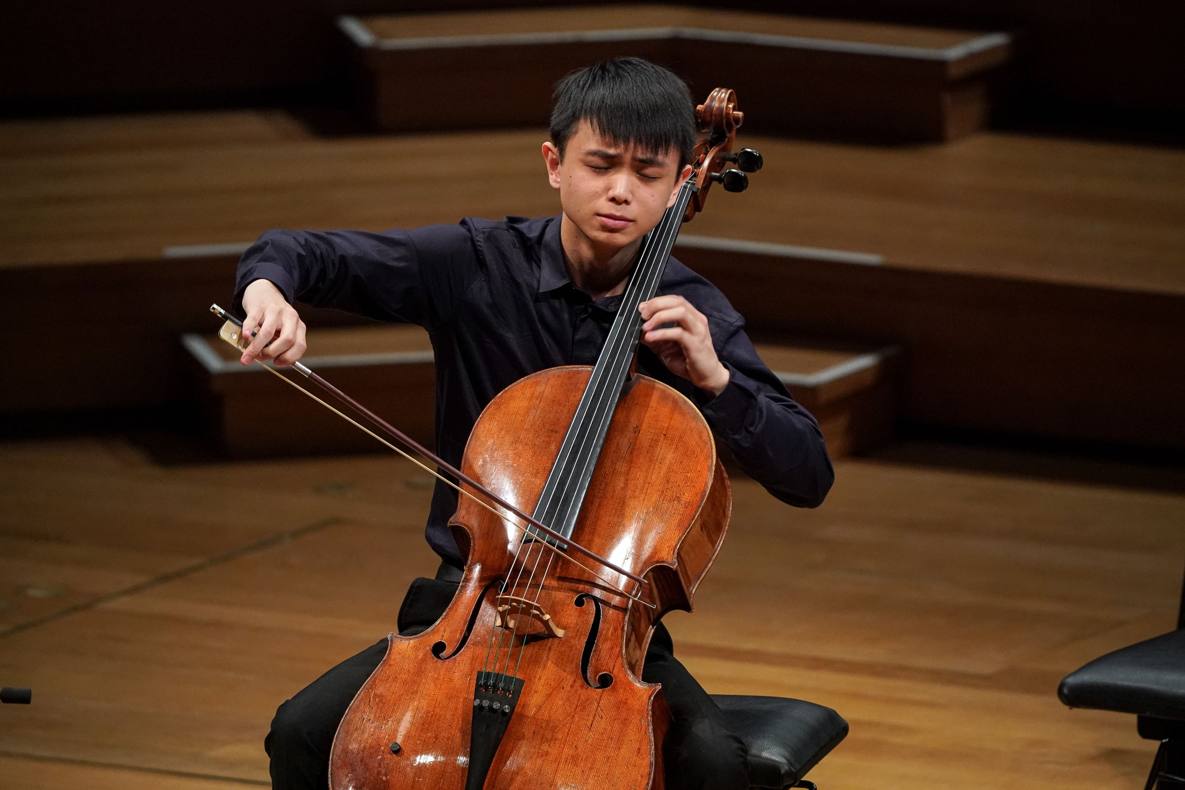 林恩俊曾代表台灣參加伊莉莎白皇后國際大提琴比賽。（翻攝queenelisabethcompetition.be）
