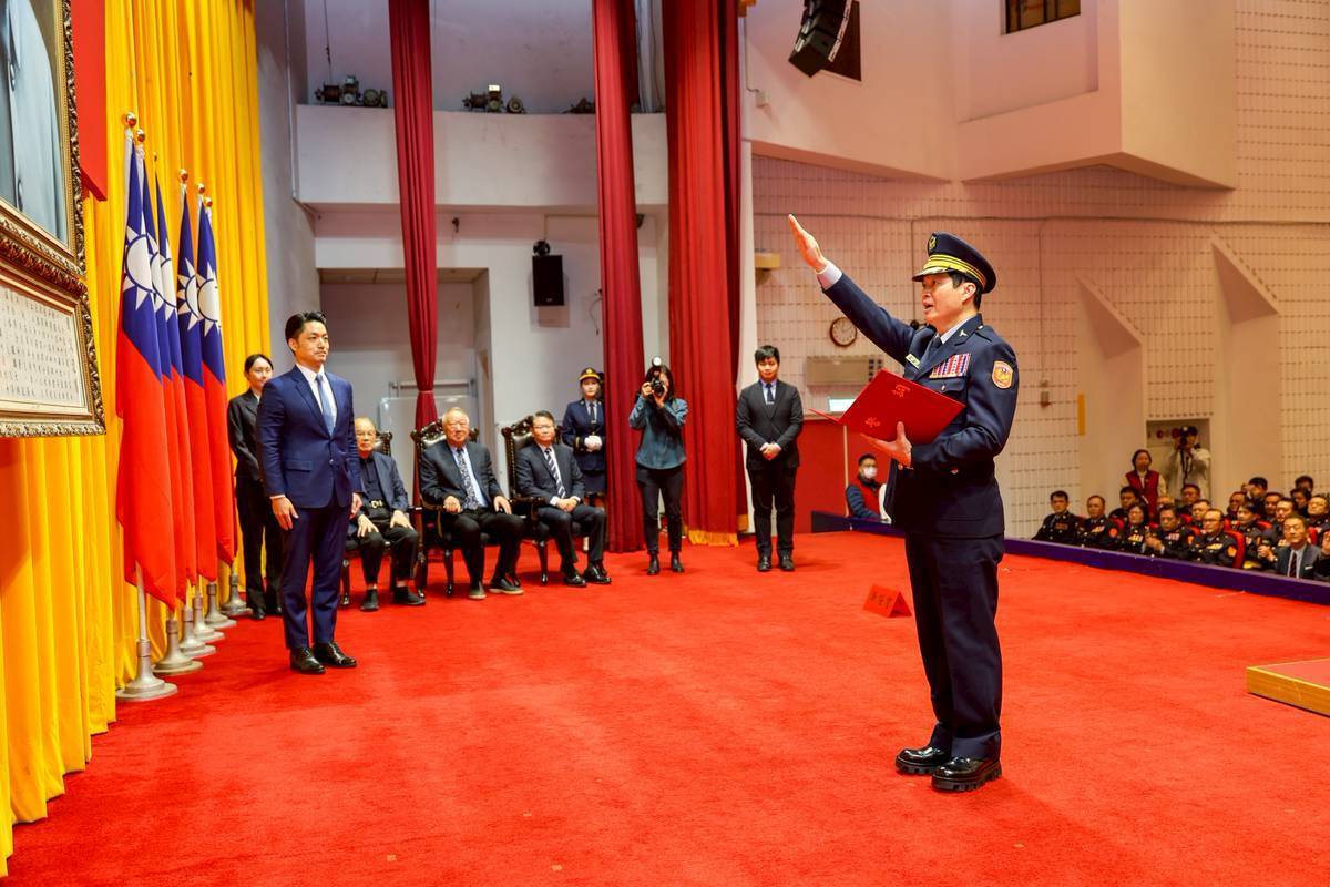 林炎田此次重回首都擔任「最有表現空間、最有能見度」的警察局長一職,表現深獲各界期待。(台北市警局提供)