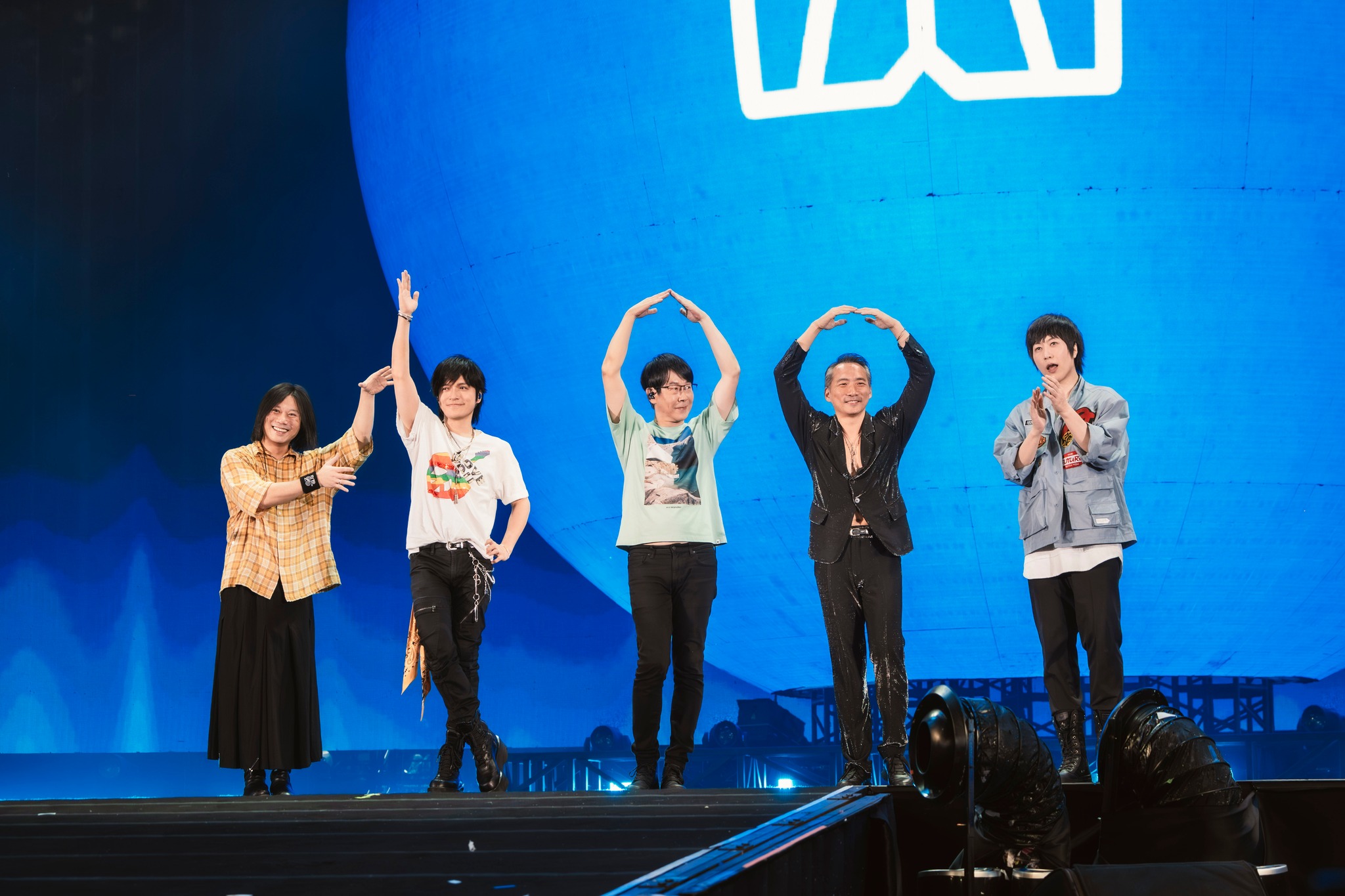 五月天「5525回到那一天」在上週六（9日）迎接第100場。（相信音樂提供）