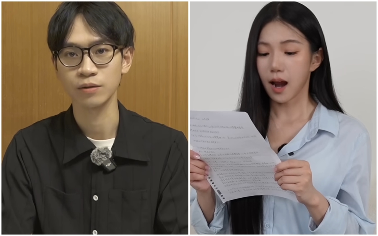 「眾量級CROWD」家寧與Andy老師分手後，雙方因公司帳目對簿公堂。（翻攝 Andy老師、秘月期POPOO YT頻道）