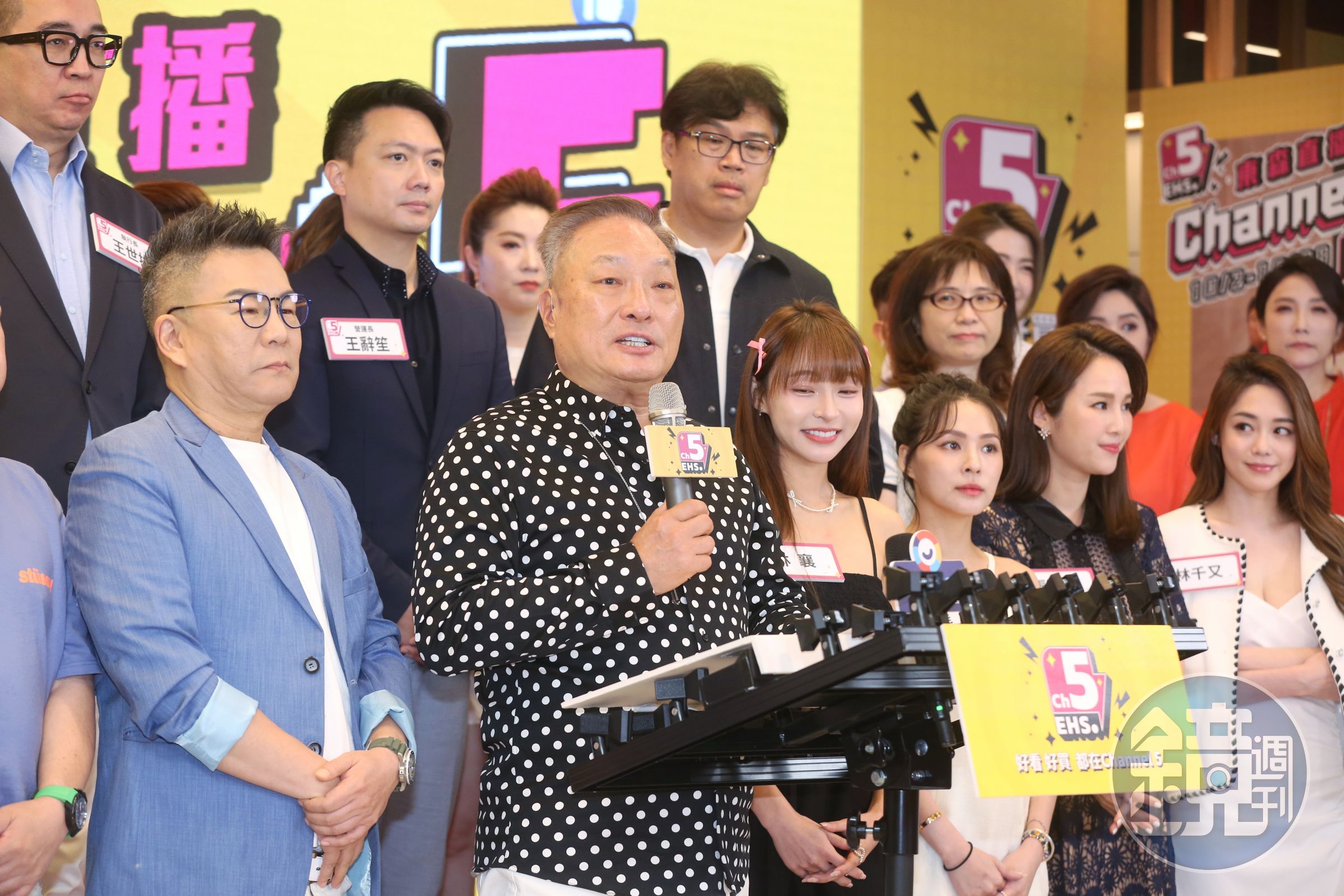 東森集團總裁王令麟2日出席旗下東森直播Channel 5正式開台活動。