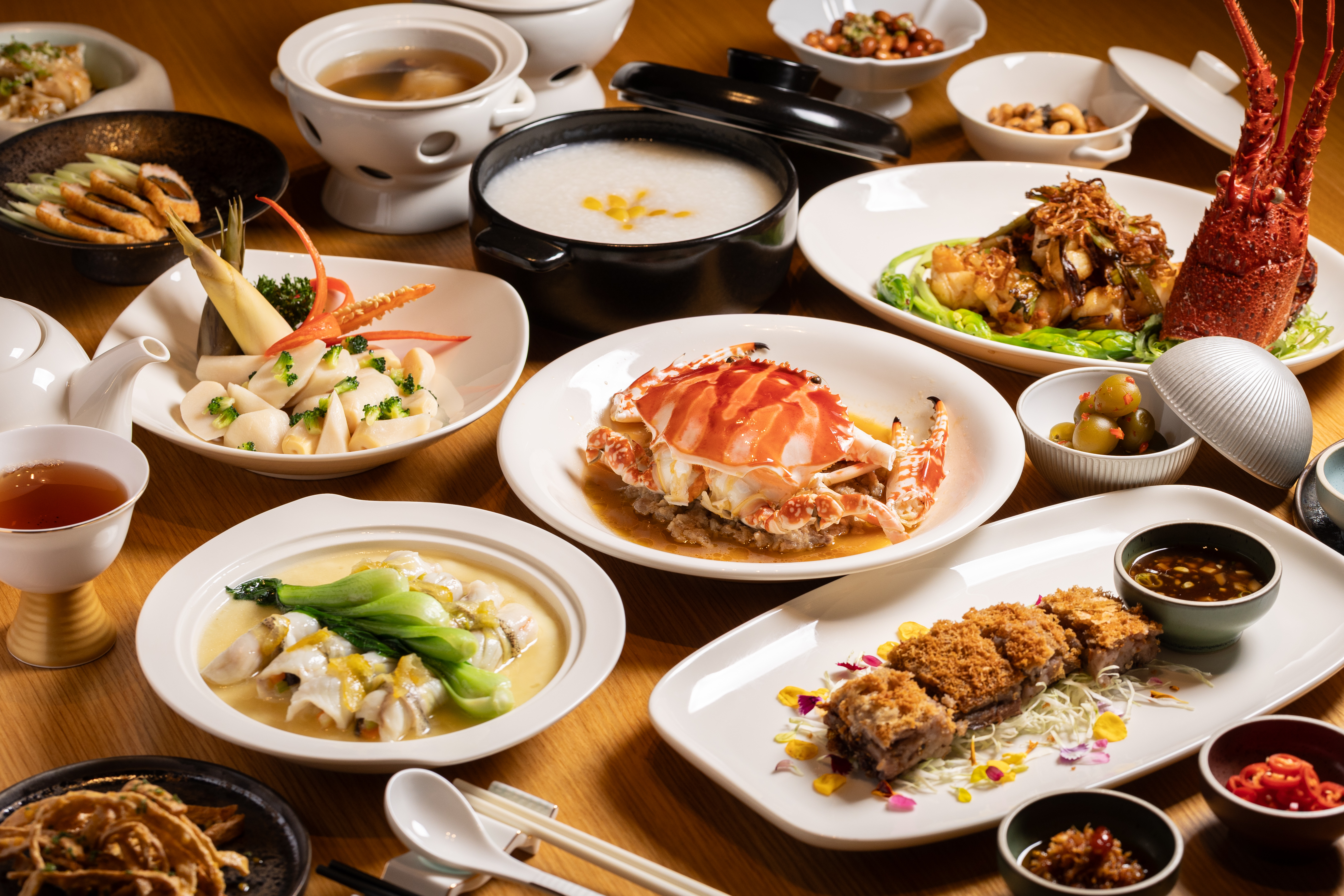 新北北海溫泉洲際酒店中餐廳由粵菜主廚盧偉強坐鎮，端出多道功夫好菜。 