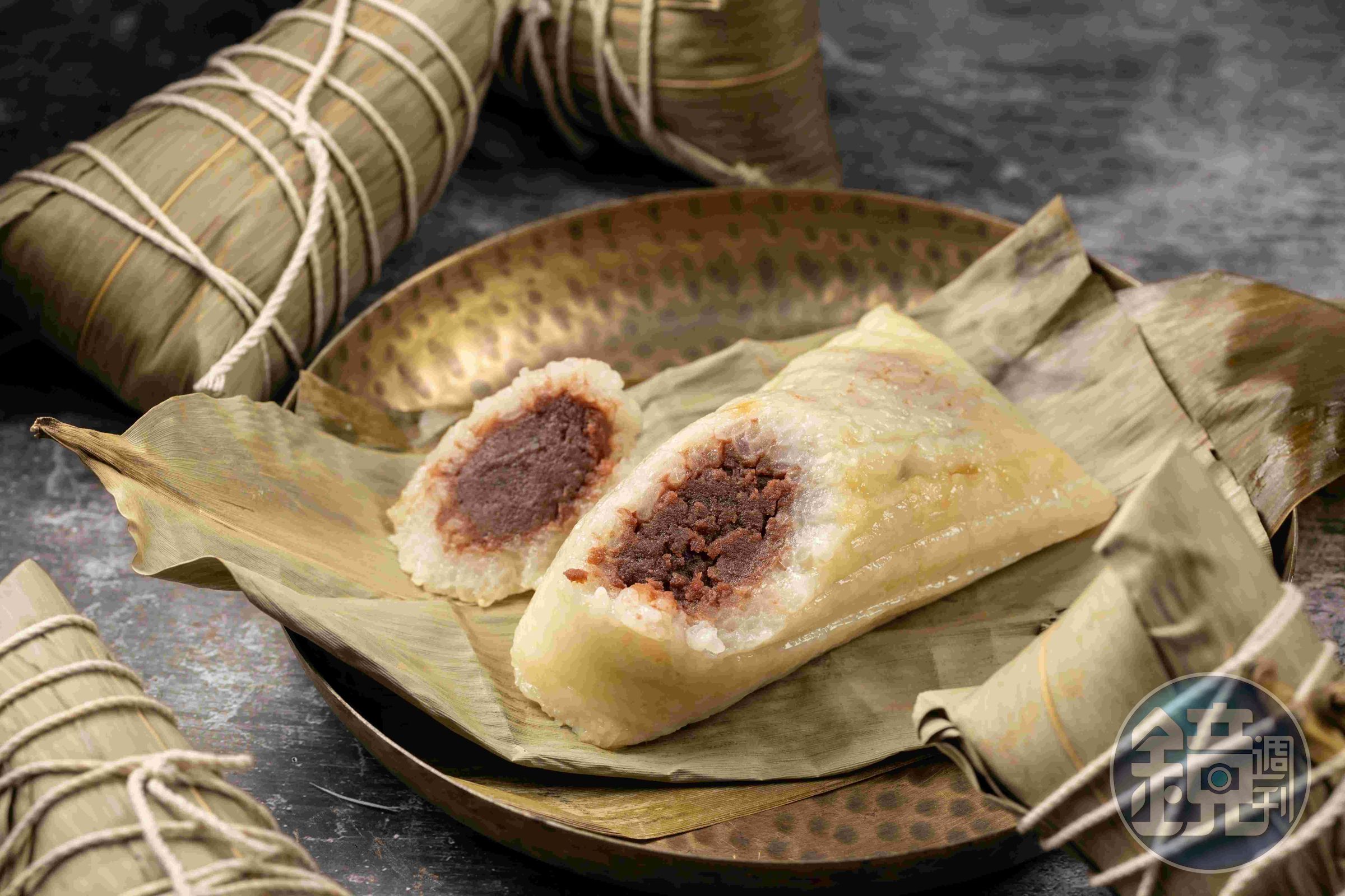 鼎泰豐的「豆沙粽子」非常清雅。（100元／顆）