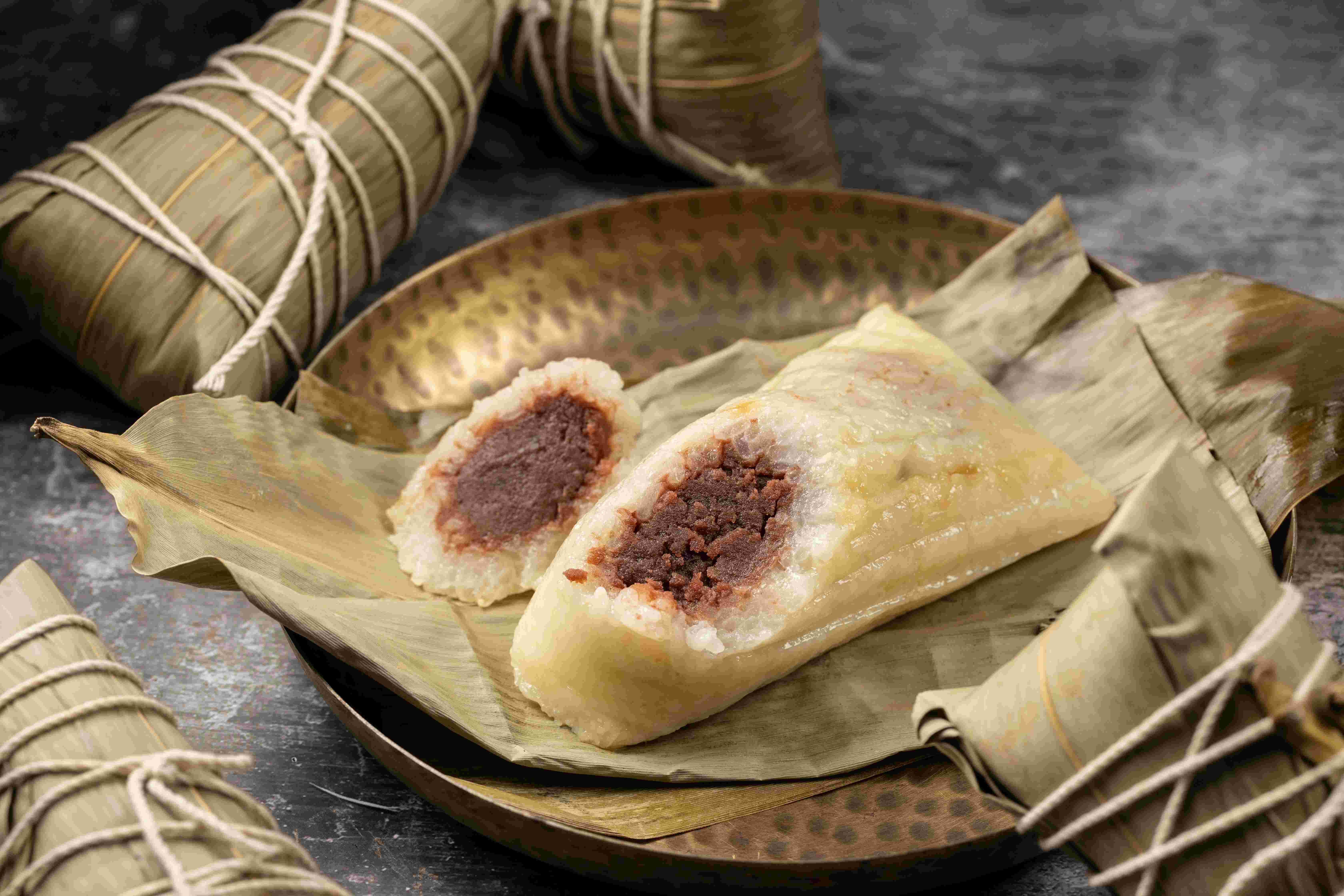 鼎泰豐的「豆沙粽子」非常清雅。（100元／顆）