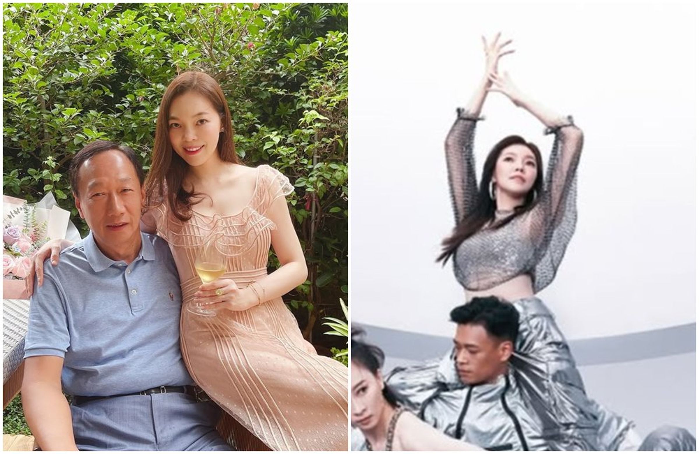 郭台銘的妻子曾馨瑩是舞者出身，為舞蹈比賽拍攝主視覺，展現張力與美感。（翻攝hsin_ying_tseng IG）