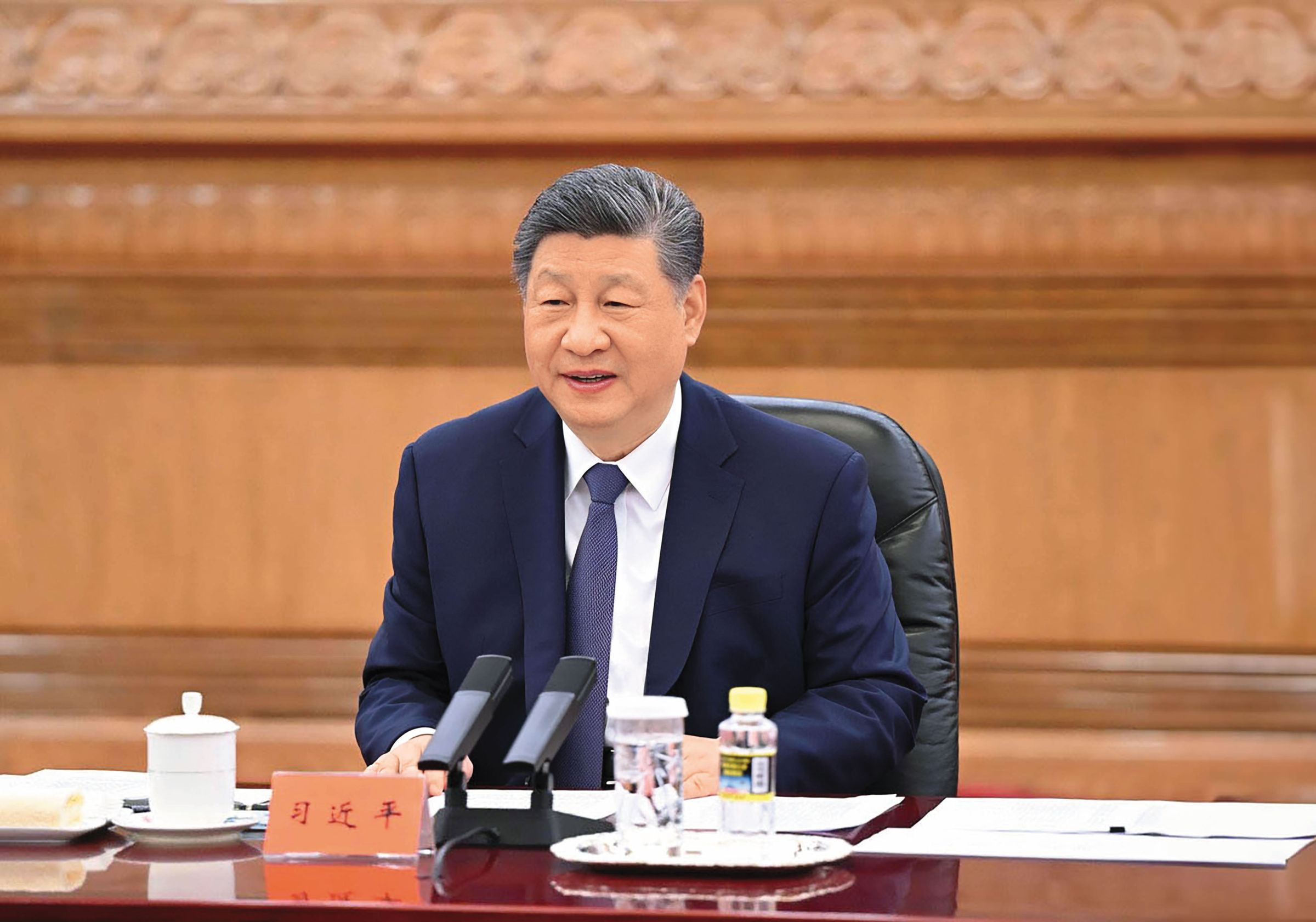 習近平不只會晤鄭麗文,還設午宴款待。(翻攝新華社X)