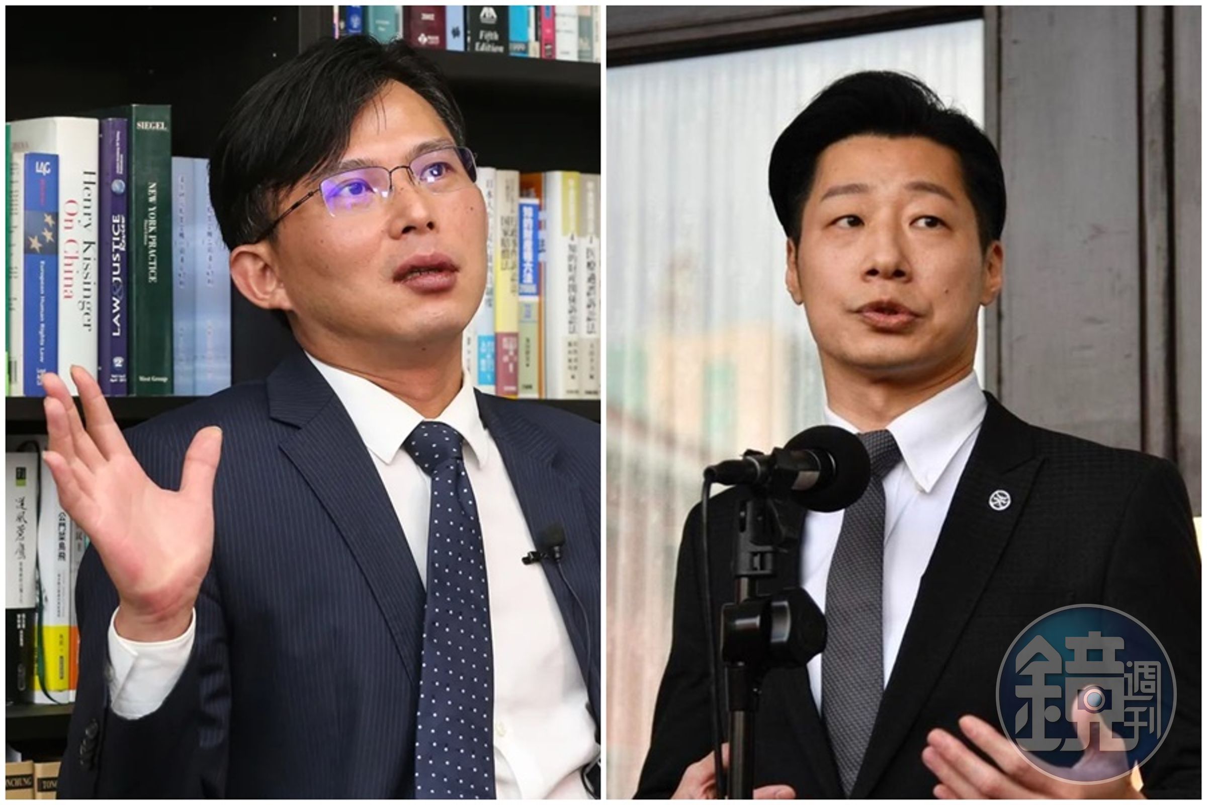 黃國昌(左)、林昶佐(右)2人前後離開時力,不過對彼此換黨選擇隔空嘲諷。(本刊資料照)