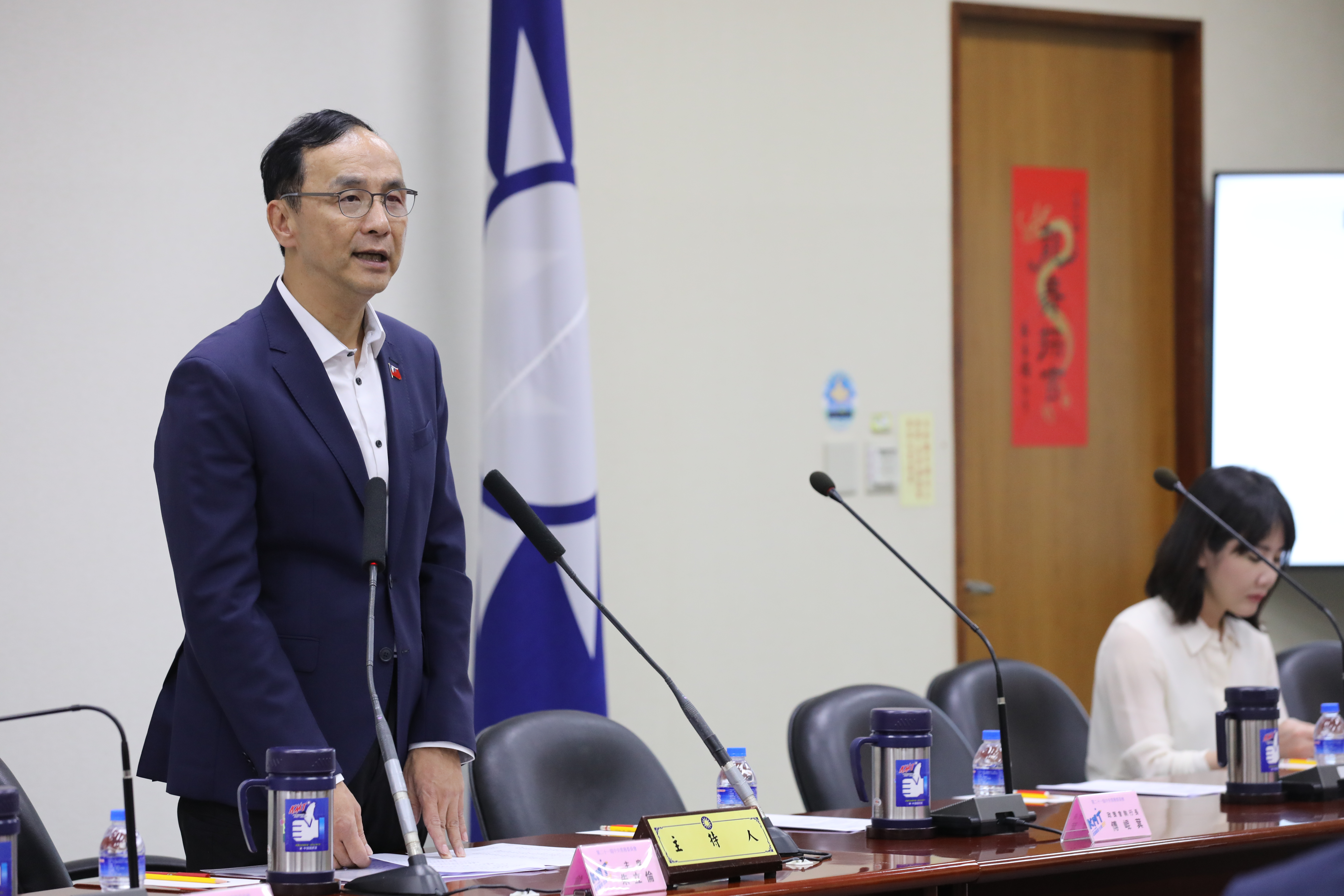 朱立倫今在中常會上表示死刑「有條件合憲」等同廢死，批大法官是「憲政的哥吉拉」。（本刊資料照）