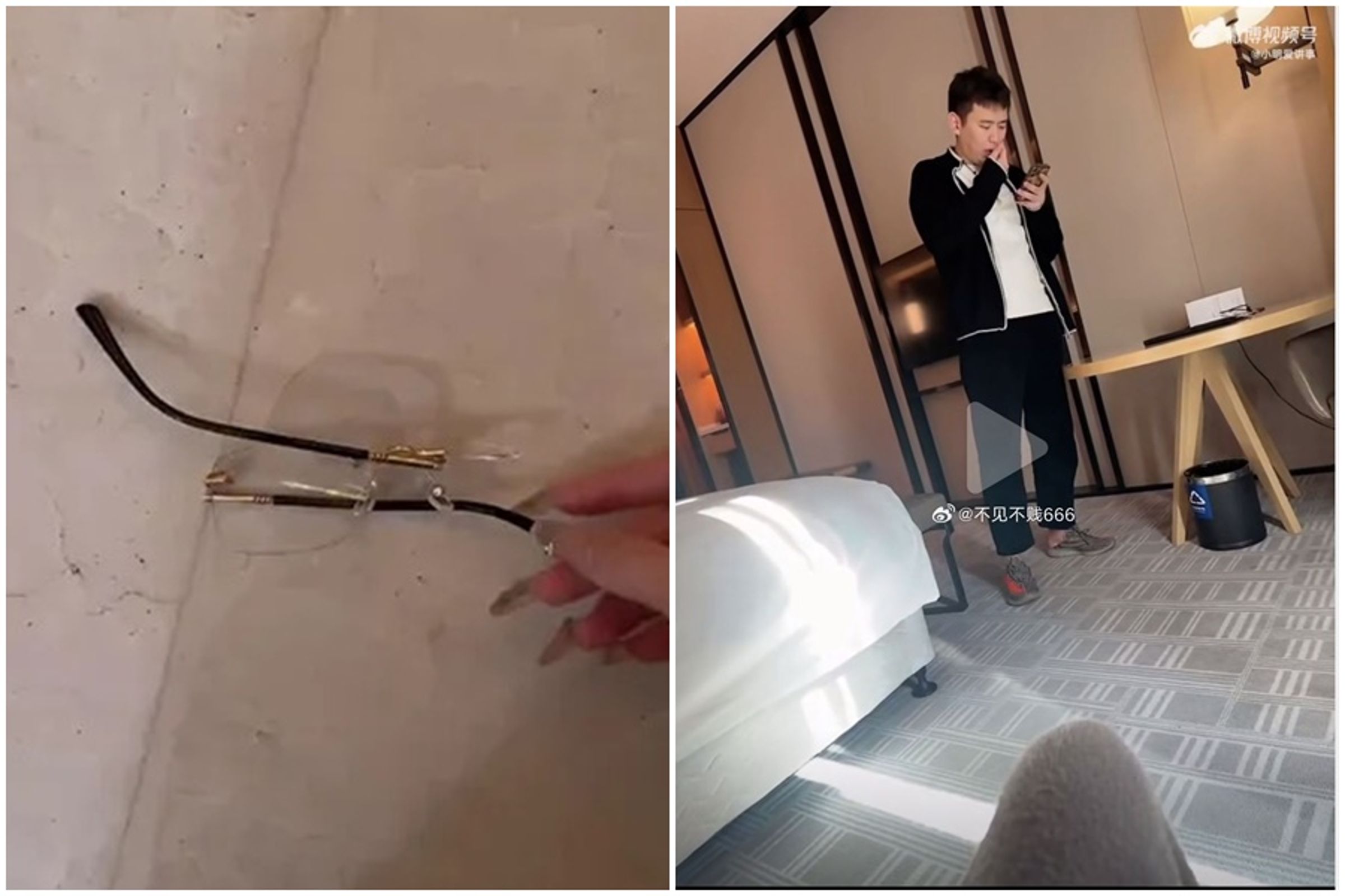 抖音擁有超過665萬名粉絲追捧的中國古董評鑑網紅「聽泉尋寶」,昨(21日)被爆與一名女直播開房硬上被拒。(翻攝自微博)